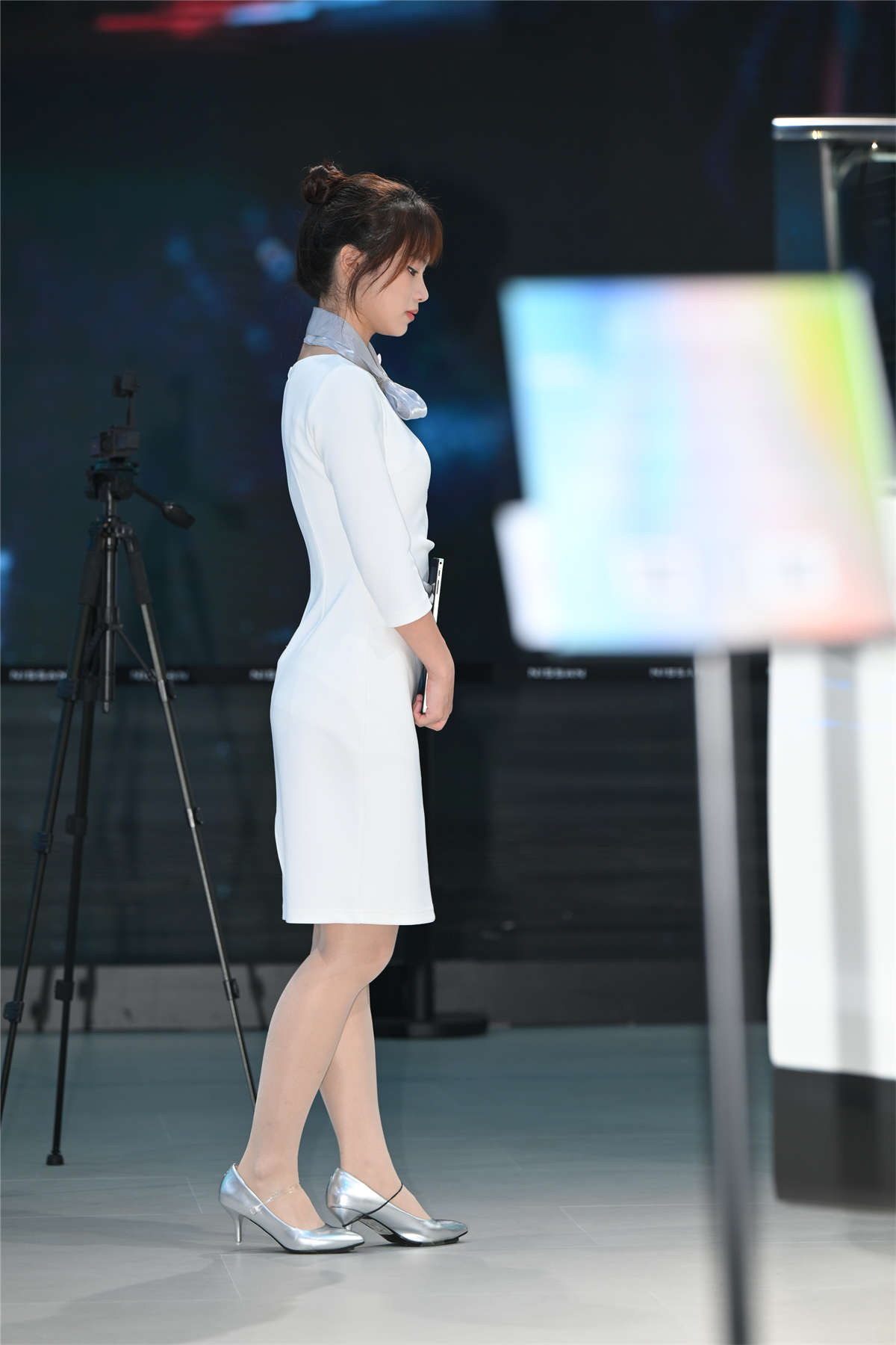 白色制服裙-日更街拍