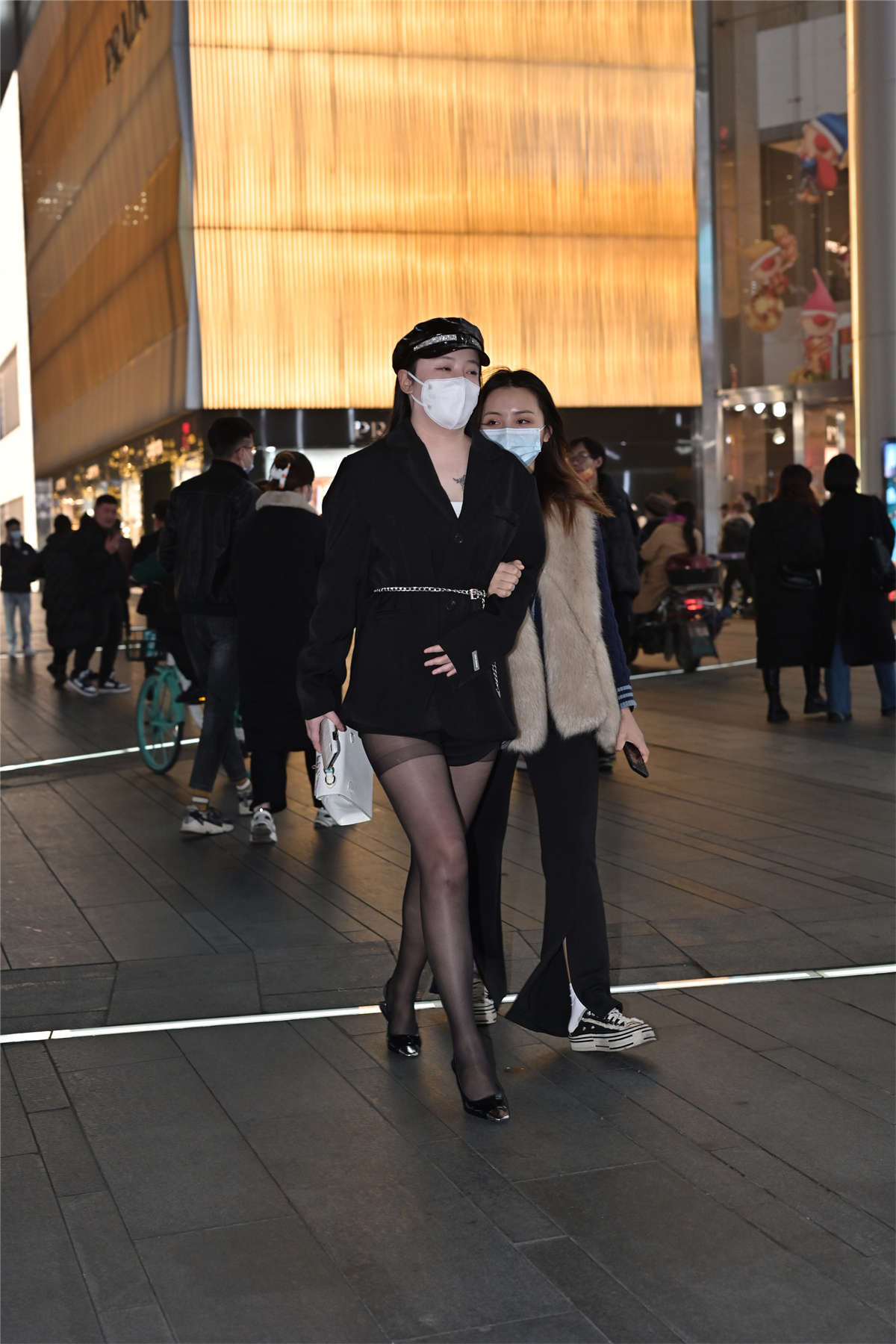 知性西装裙-日更街拍