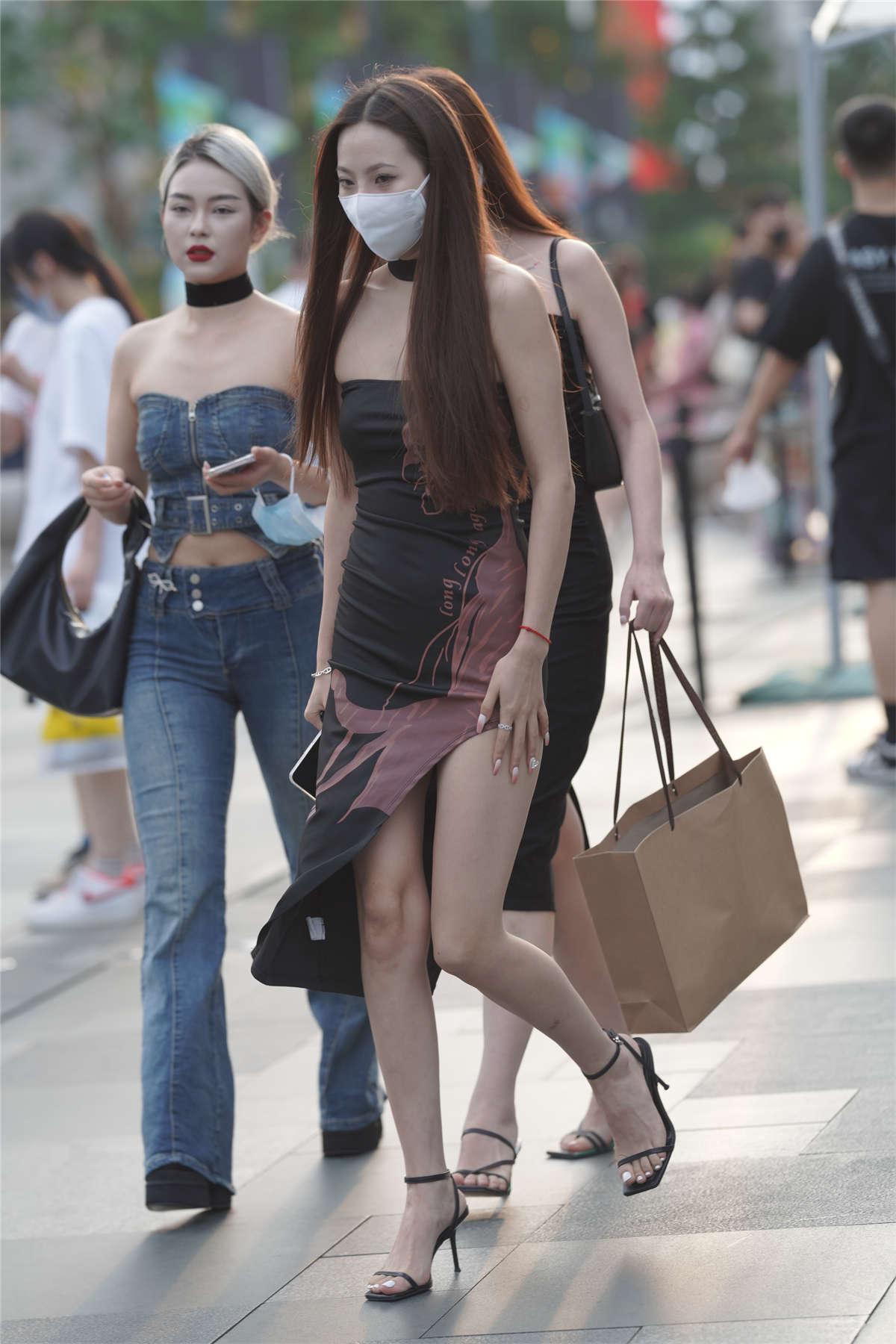 图片[2]-包臀裙大长腿美女-日更街拍