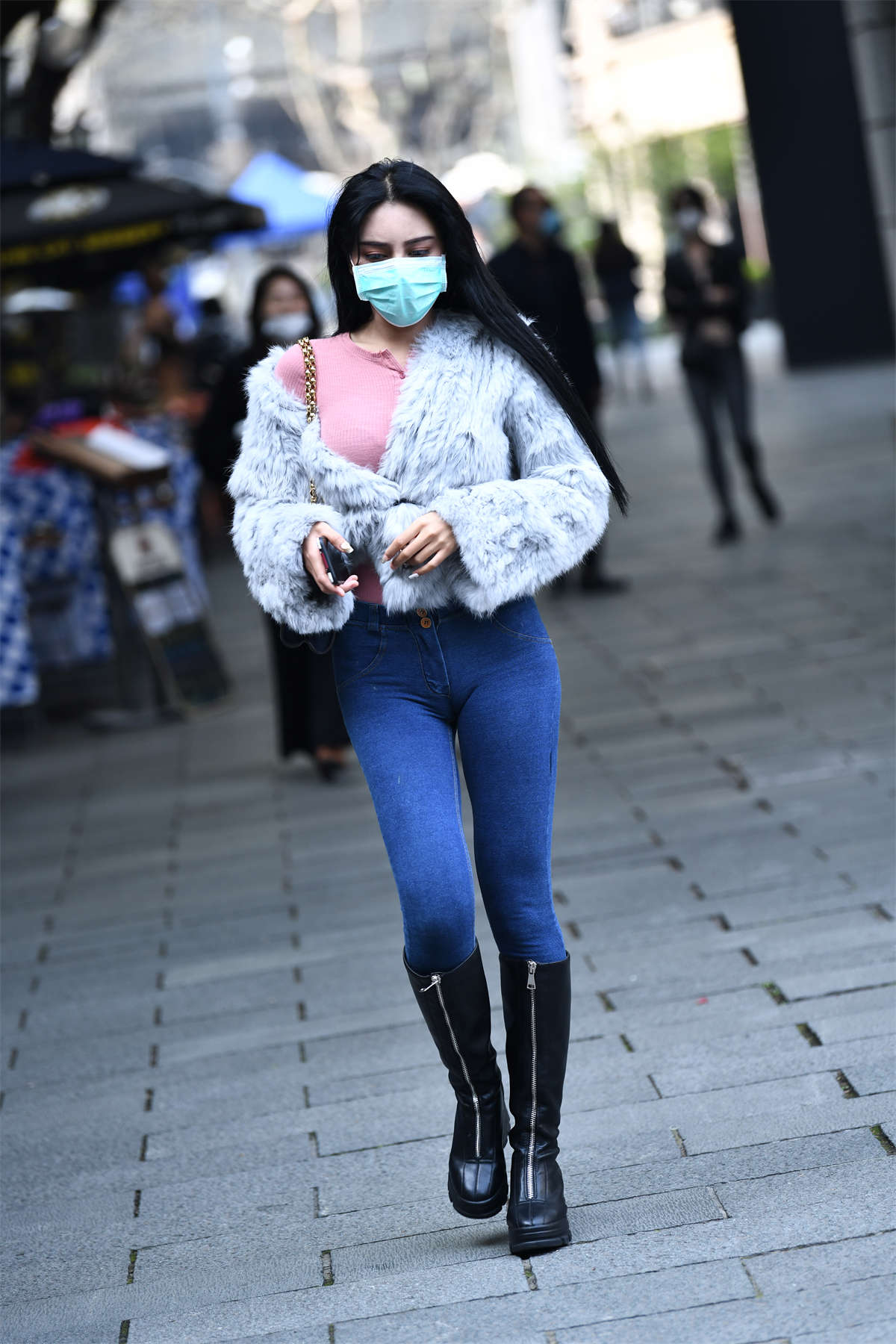 图片[2]-长靴牛仔搭配-日更街拍