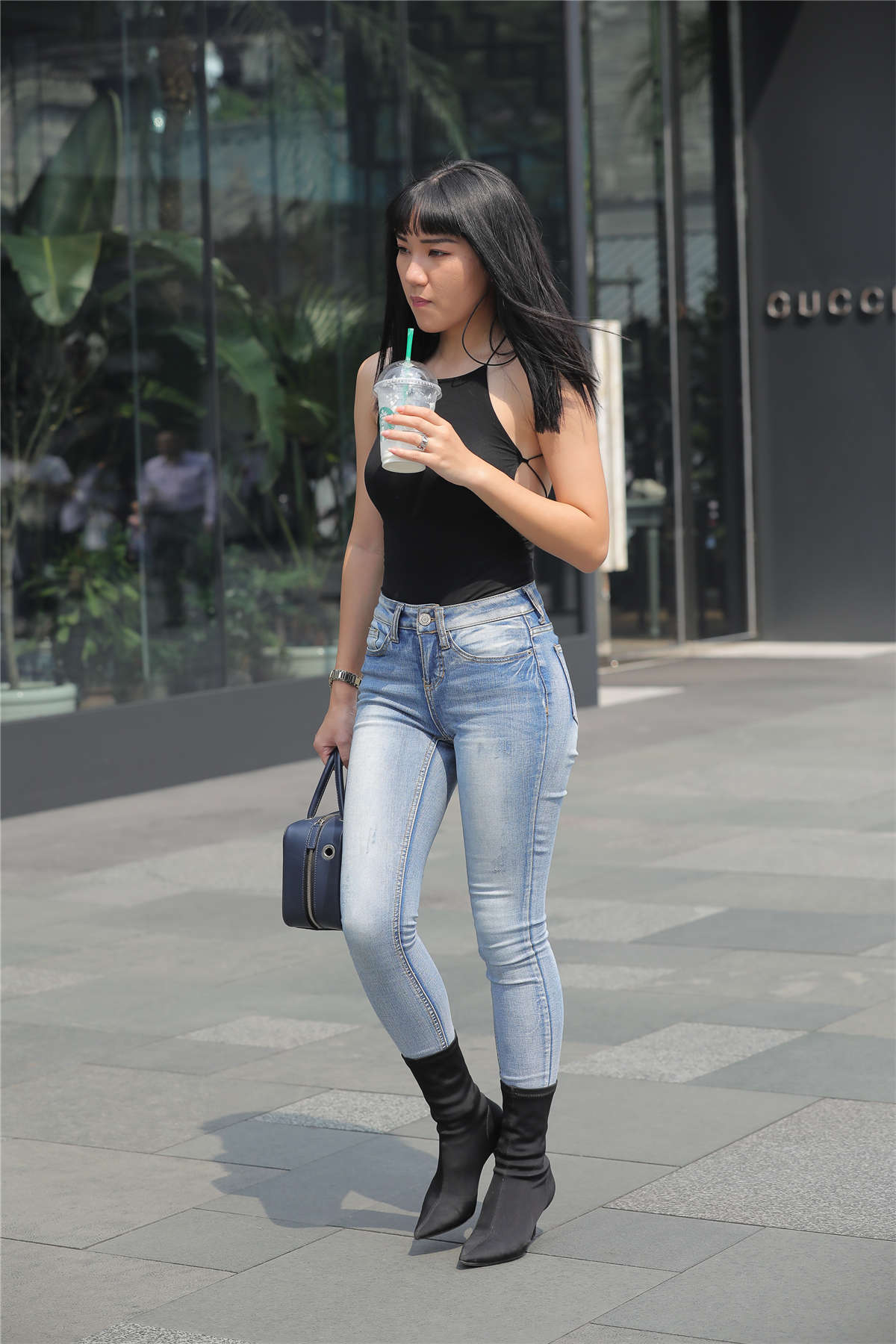 图片[2]-帅气短靴牛仔-日更街拍