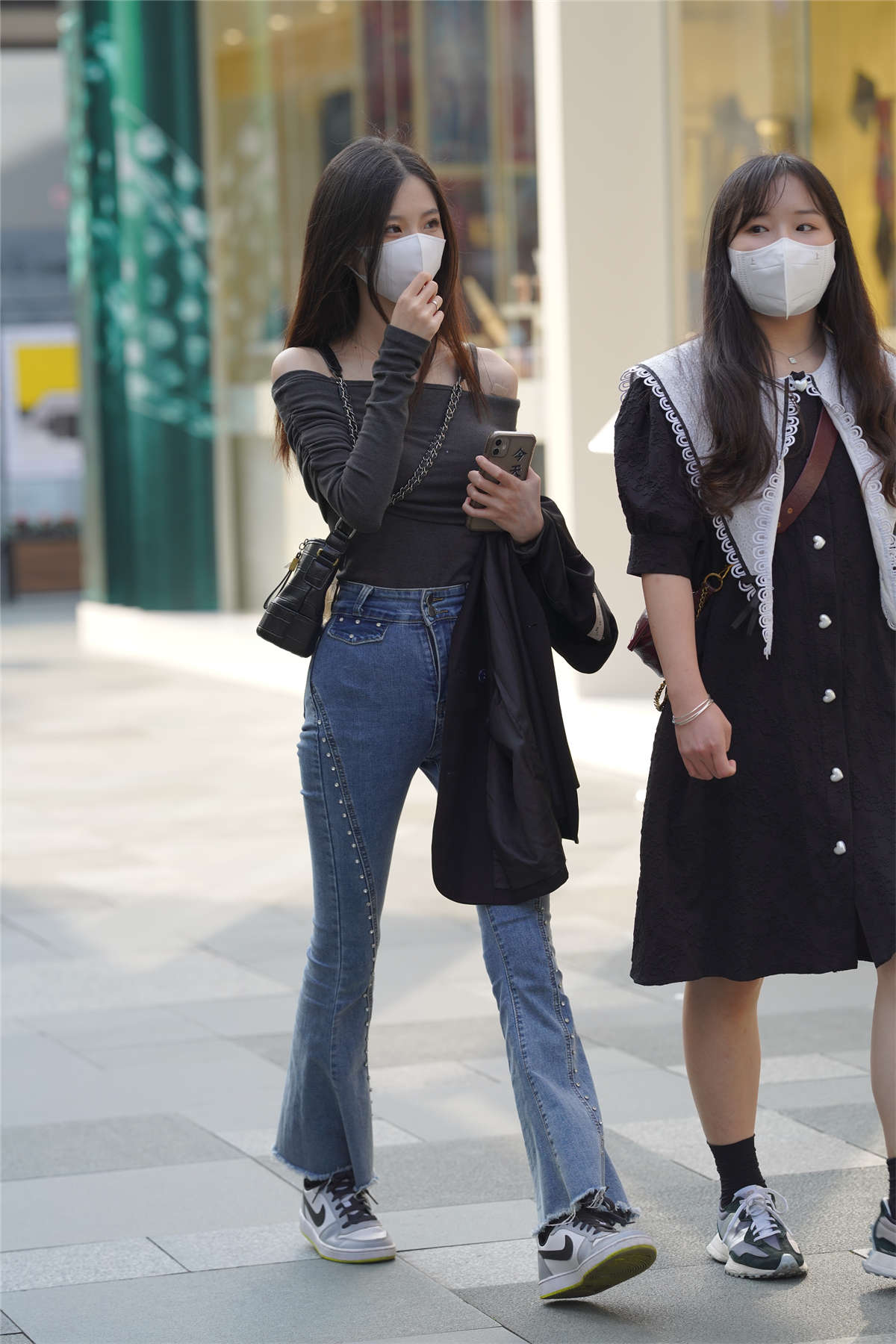 图片[2]-清秀甜美牛仔裤-日更街拍