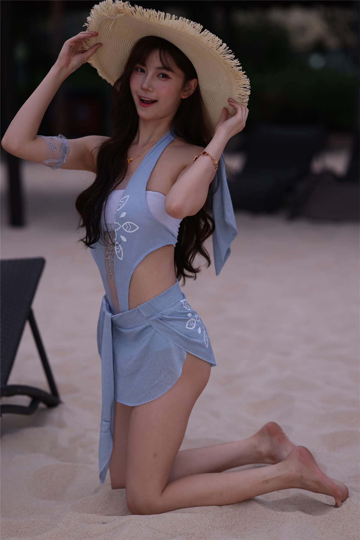 图片[2]-蓝色甜美少女-日更街拍