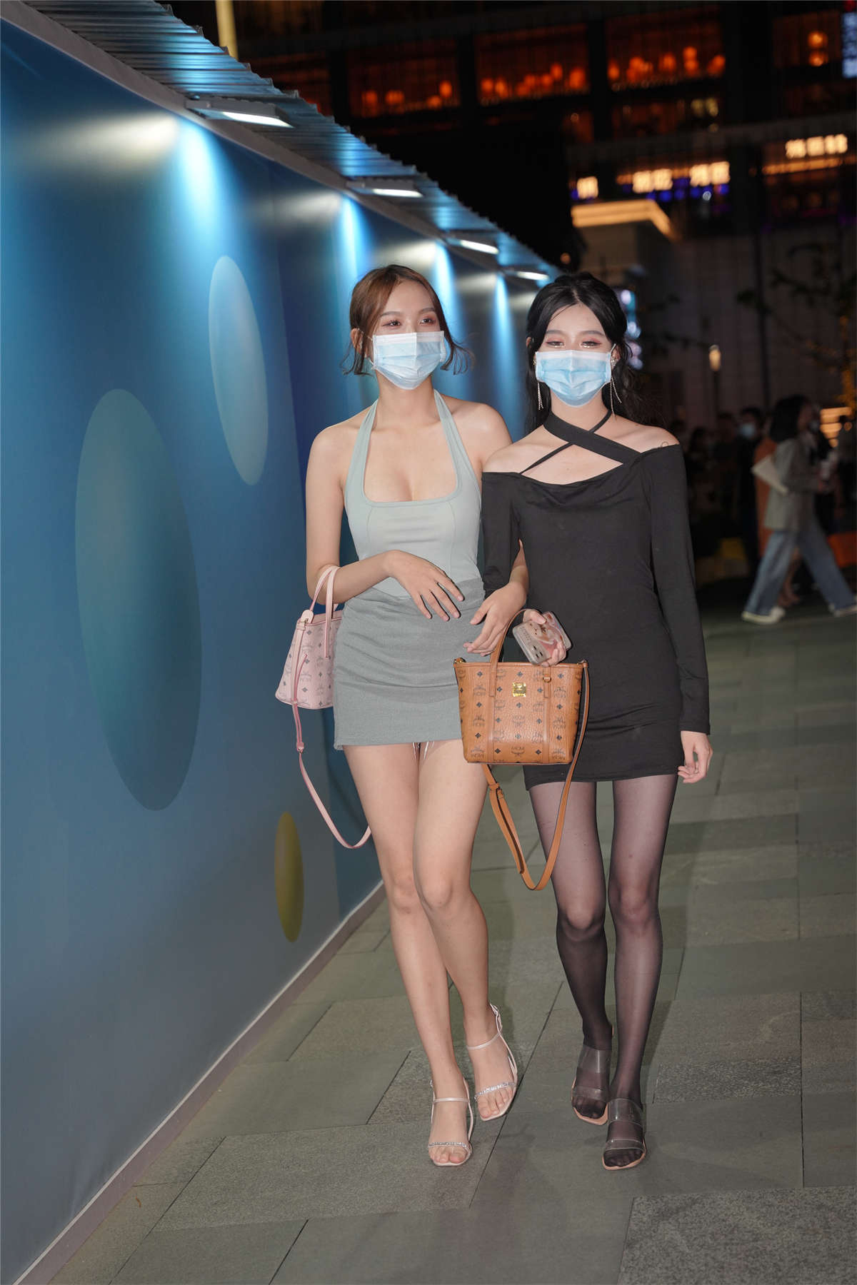 西装外套针织裙-日更街拍