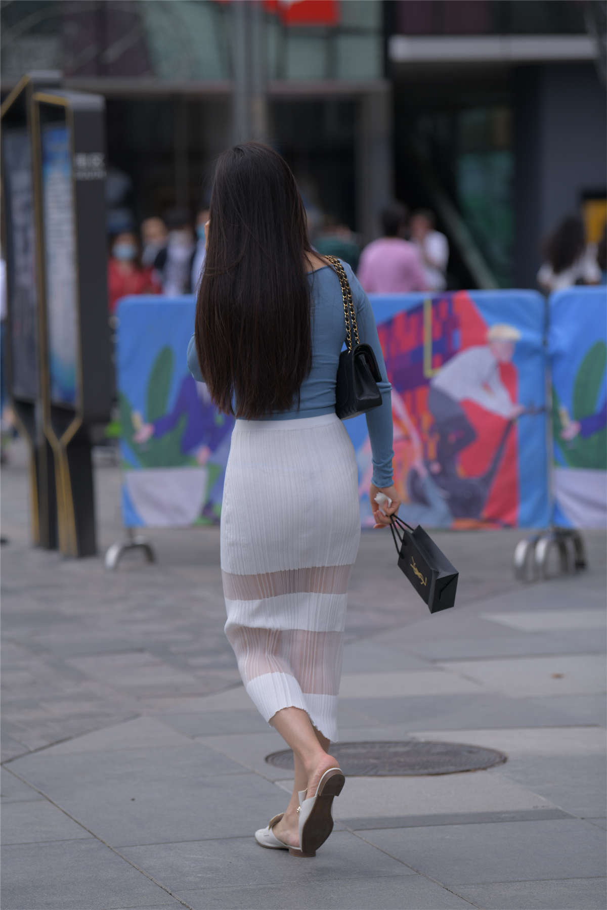 图片[2]-红石街拍作品 – 蓝色性感-日更街拍