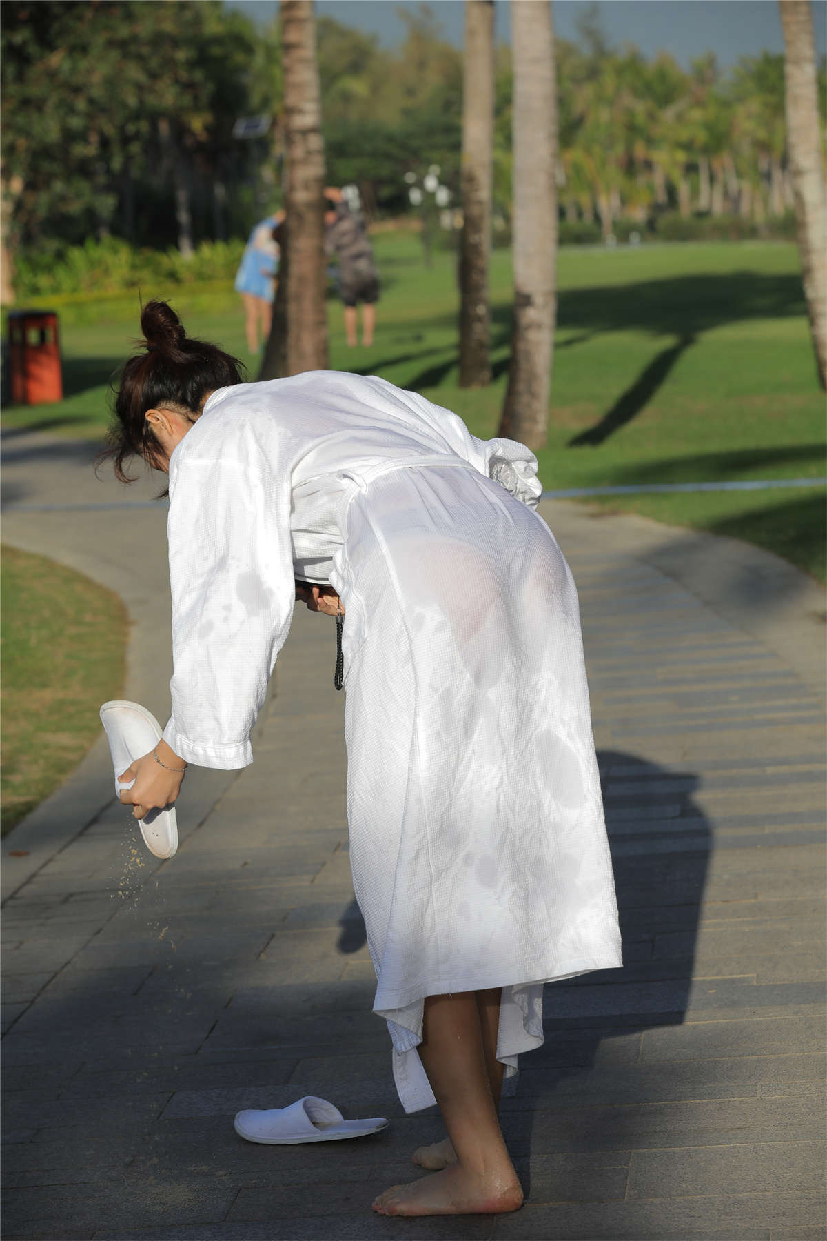 三亚旅拍 文文黑色比基尼-日更街拍