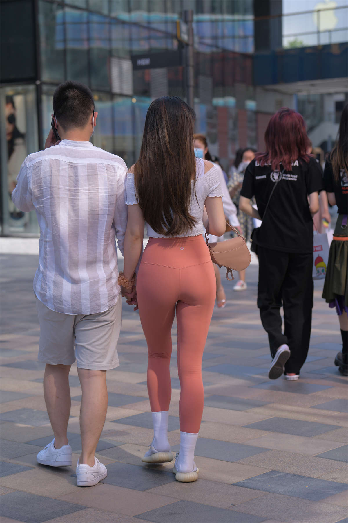 图片[2]-红石街拍作品 – 粉色性感瑜伽-日更街拍