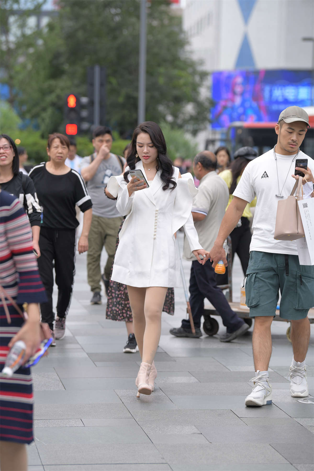 肉丝，高跟，女友-日更街拍