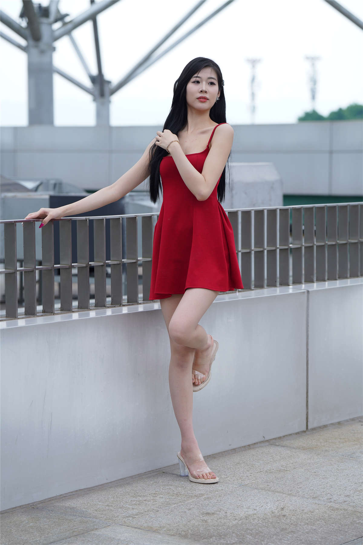 图片[2]-魅力红裙-日更街拍