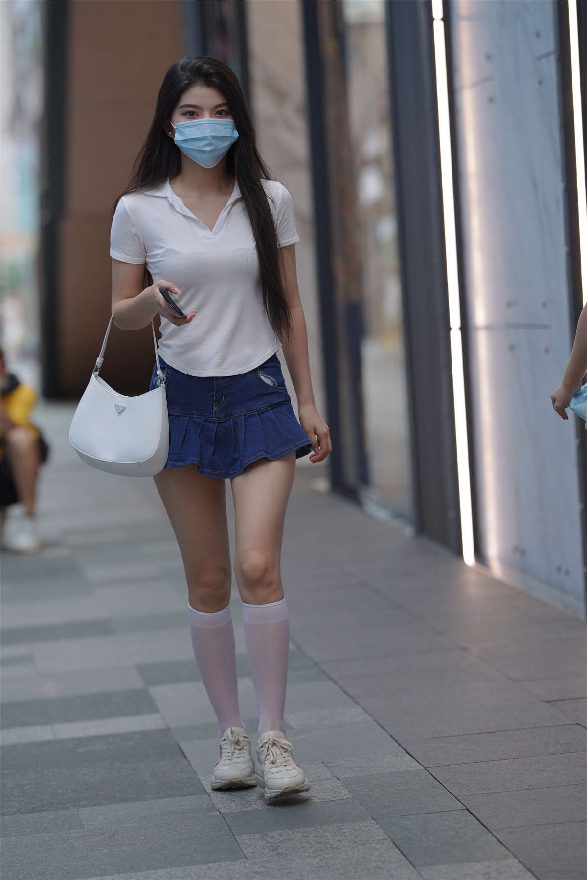 夏季polo清纯美少女-日更街拍