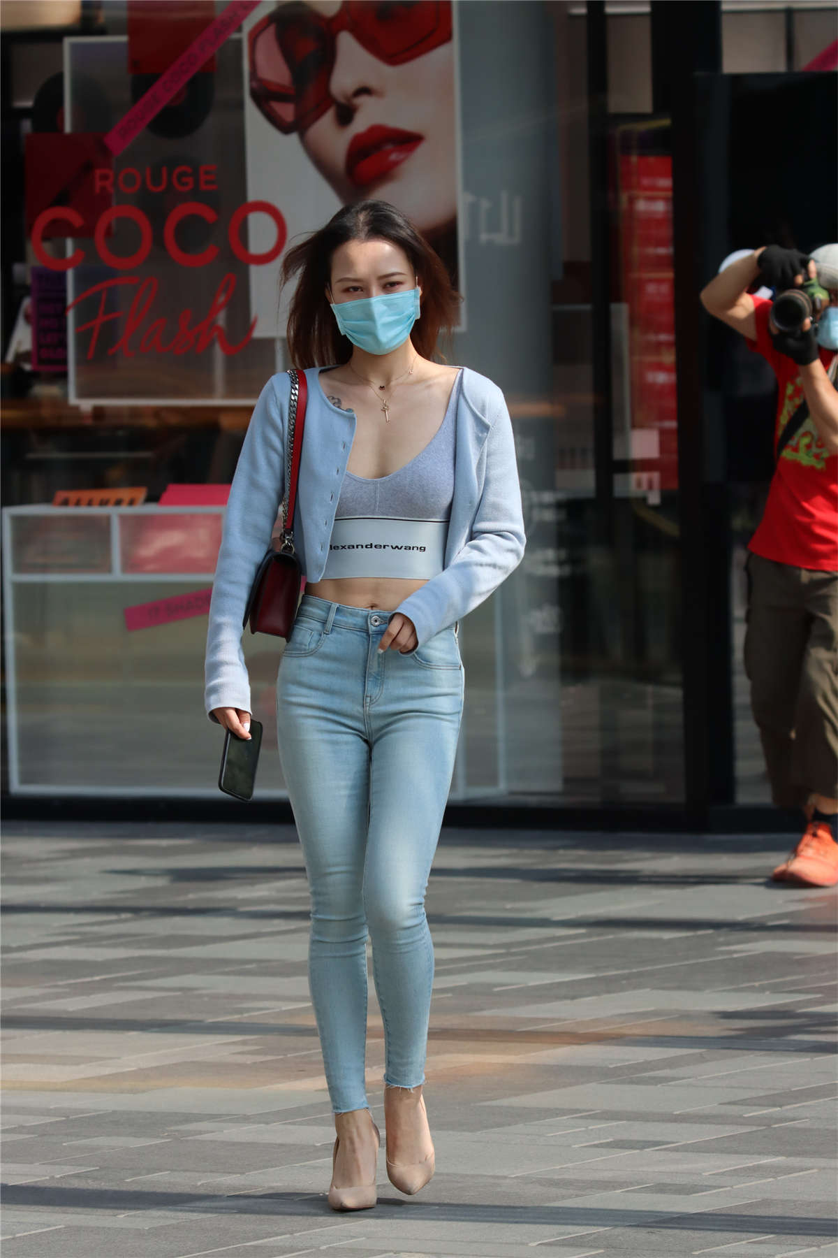 图片[2]-清爽浅蓝色-日更街拍