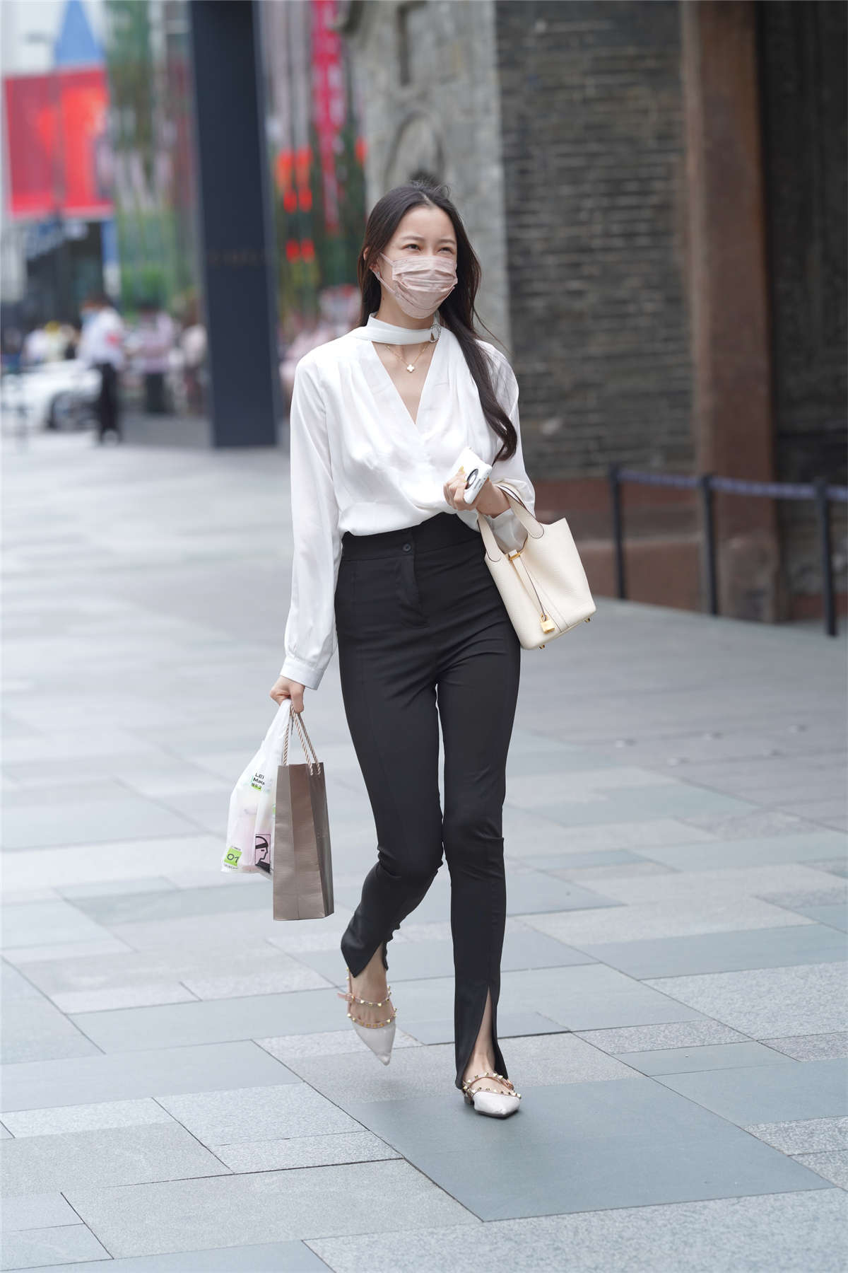 图片[2]-通勤黑白搭配-日更街拍