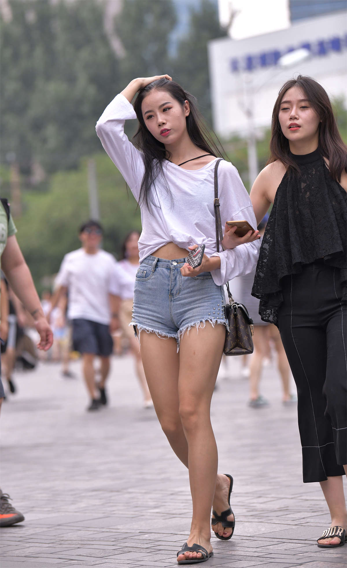 图片[2]-精致牛仔短裤-日更街拍