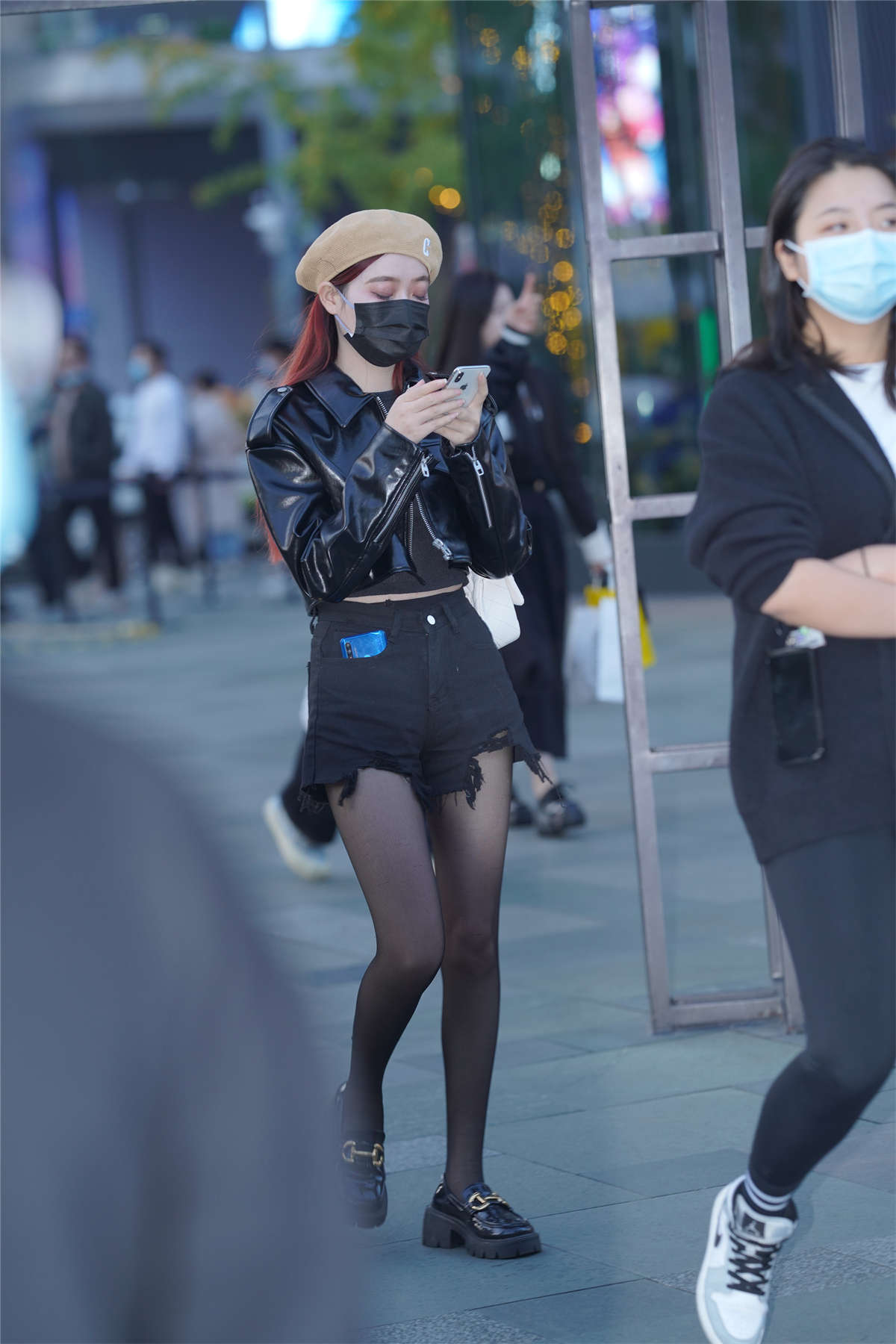 图片[2]-黑丝美眉-日更街拍