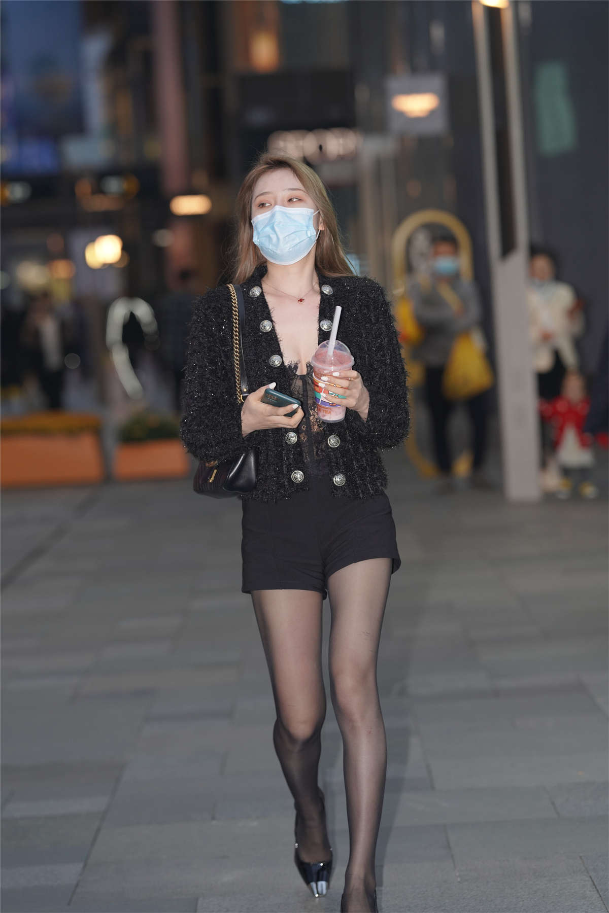凯恩公爵作品 气质黑丝美女-日更街拍