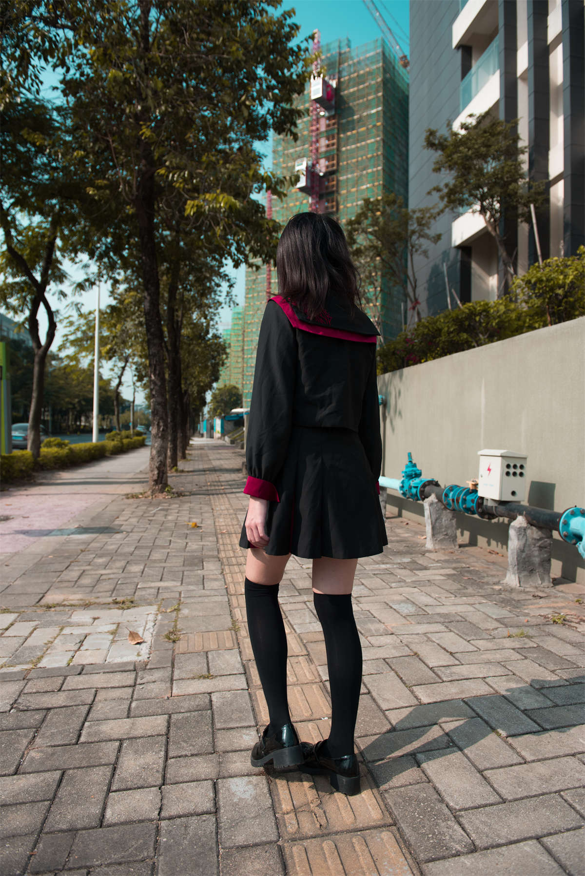 图片[2]-[魔镜原创摄影]小透明DK街拍作品 活力美术生JK美少女-日更街拍