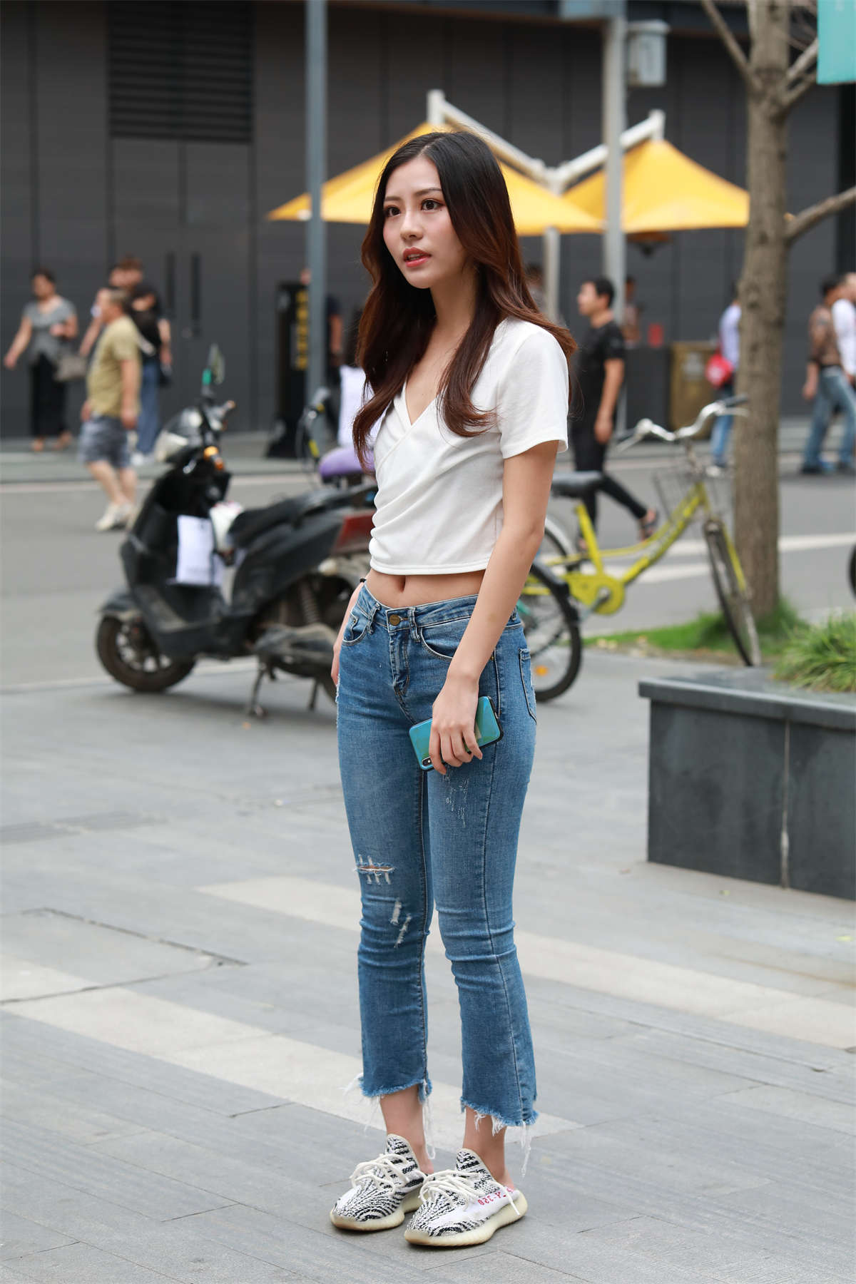 图片[2]-甜美牛仔裤-日更街拍