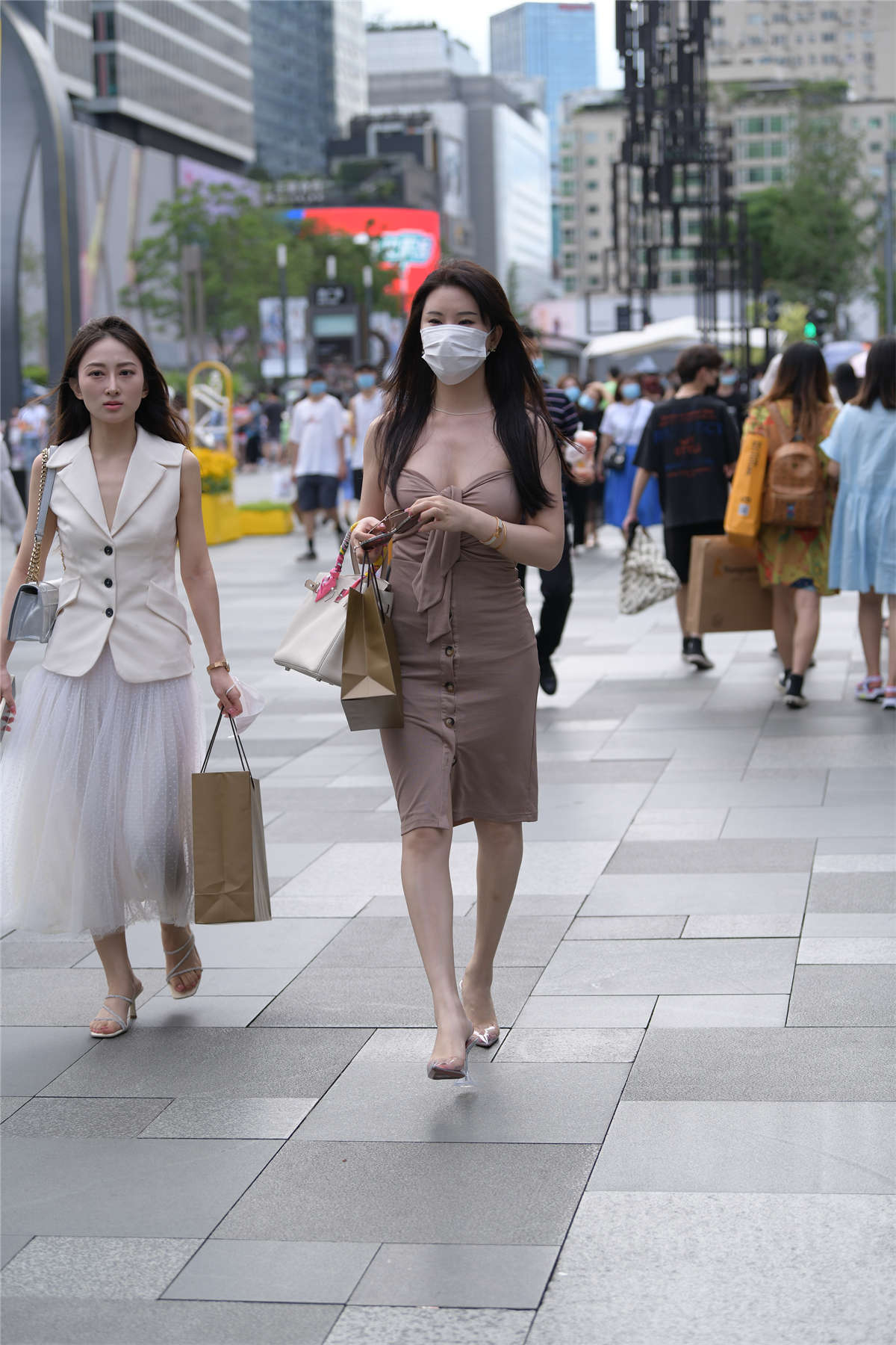 图片[2]-吊带针织裙-日更街拍