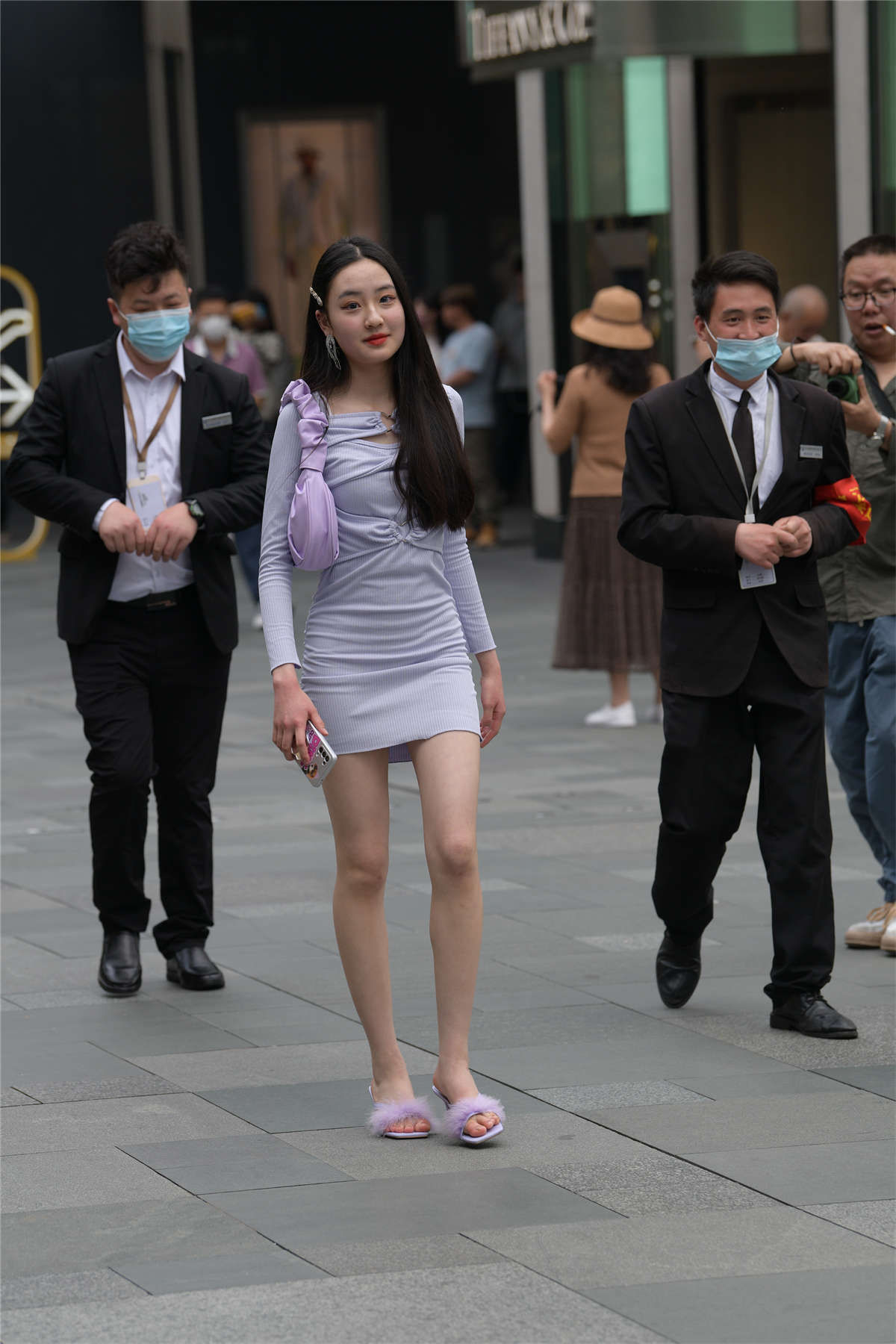 图片[2]-紫色连衣裙-日更街拍