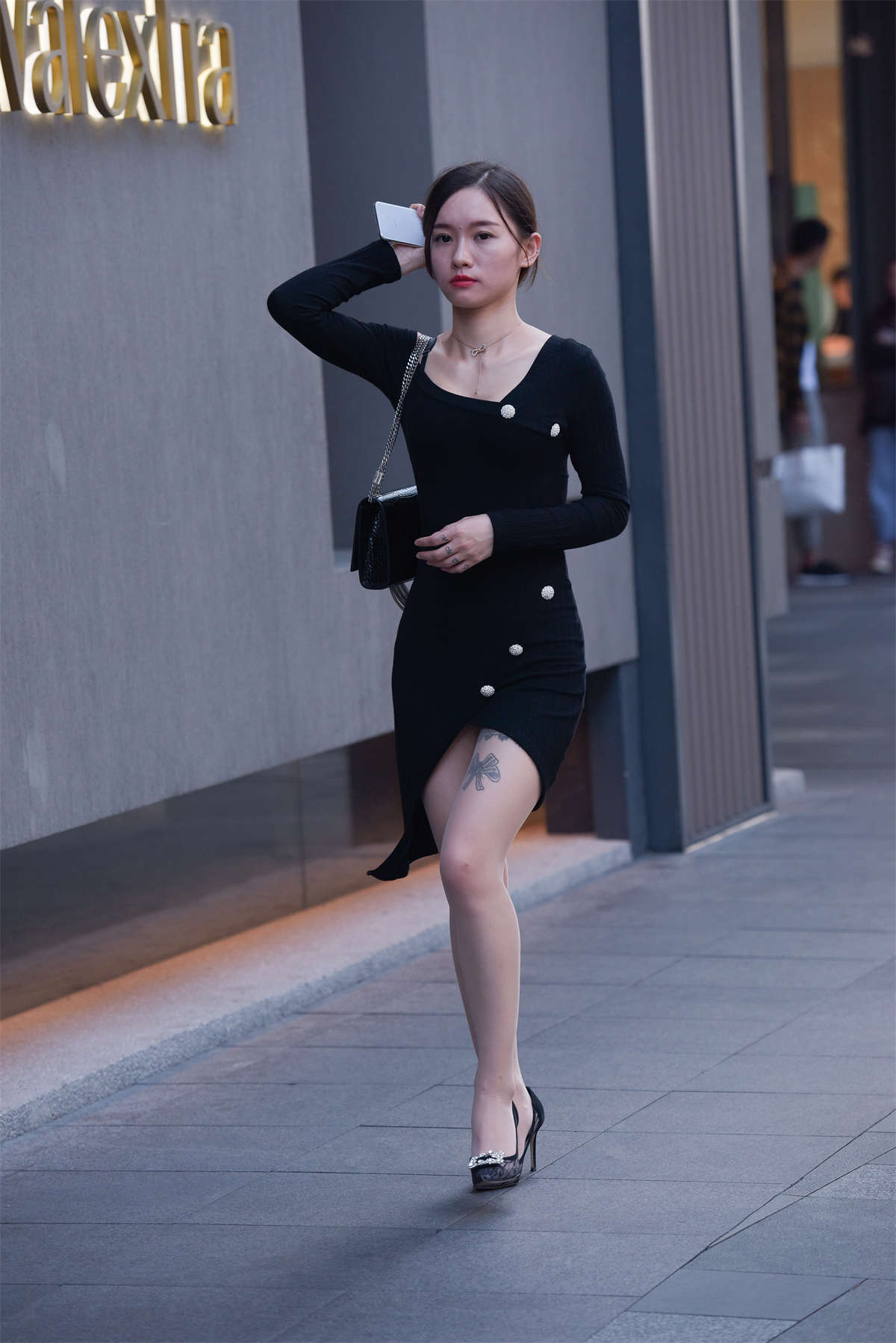 图片[2]-气质针织裙-日更街拍