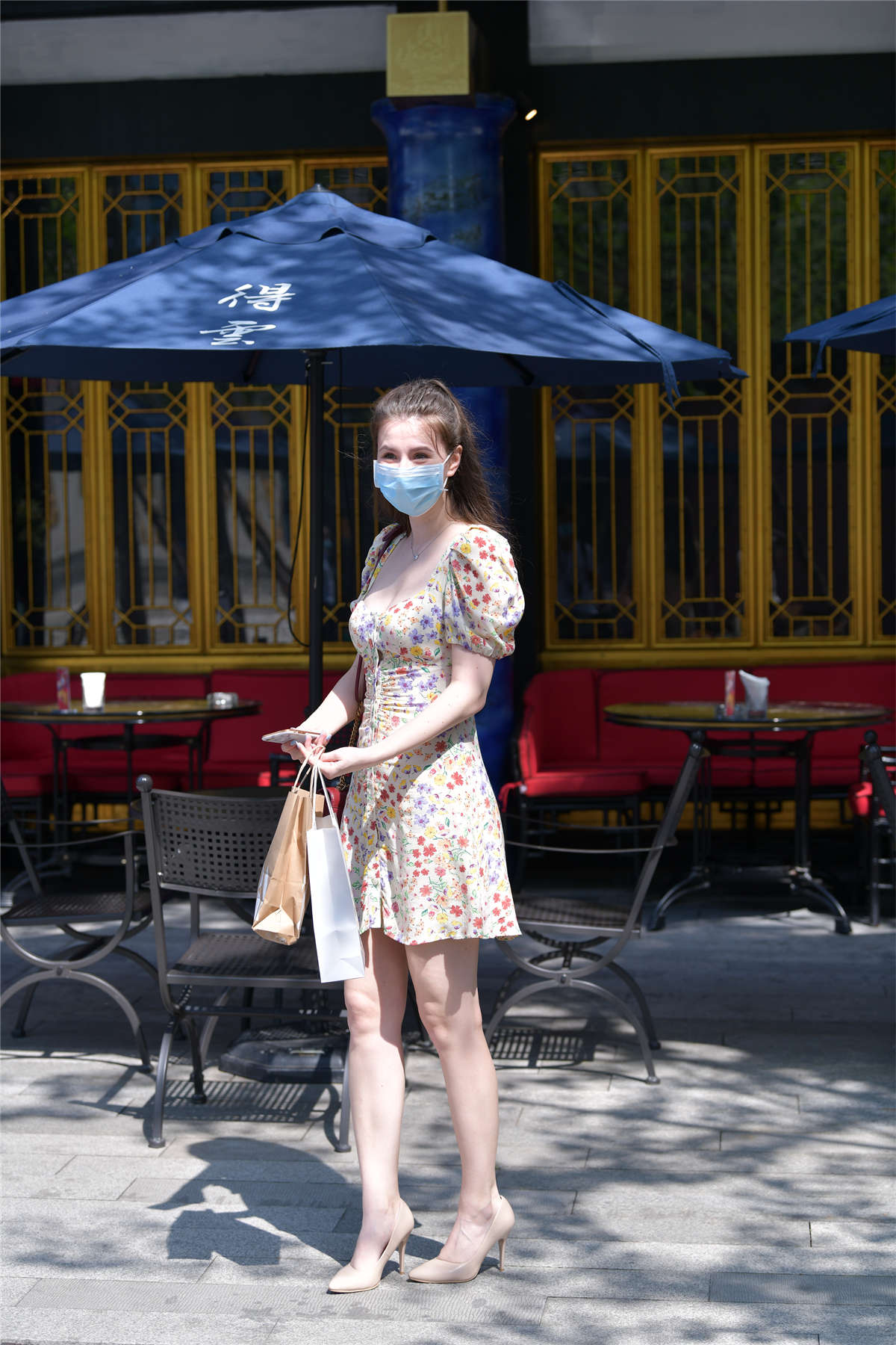 图片[2]-甜美碎花裙-日更街拍