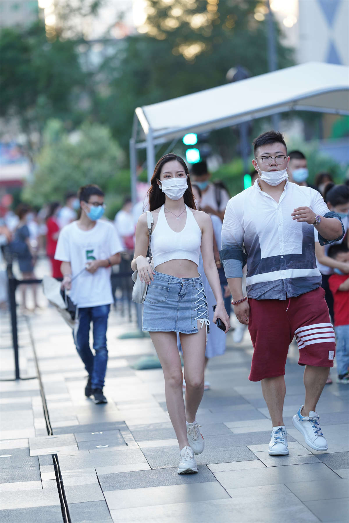 图片[2]-牛仔超短裙-日更街拍