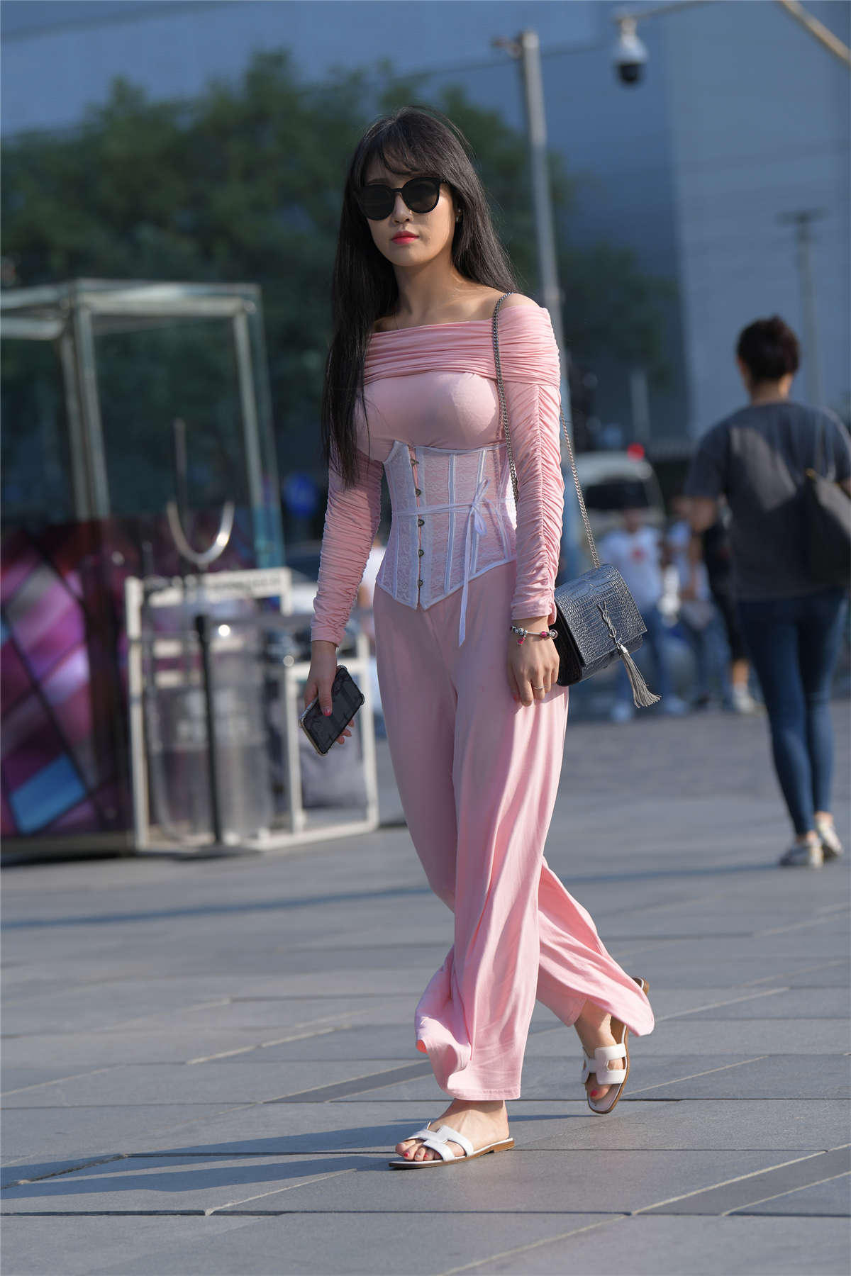 图片[2]-青春靓丽粉色系-日更街拍