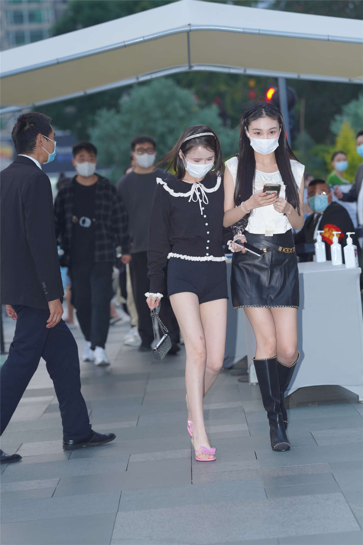 图片[2]-包臀裙大长腿美女-日更街拍