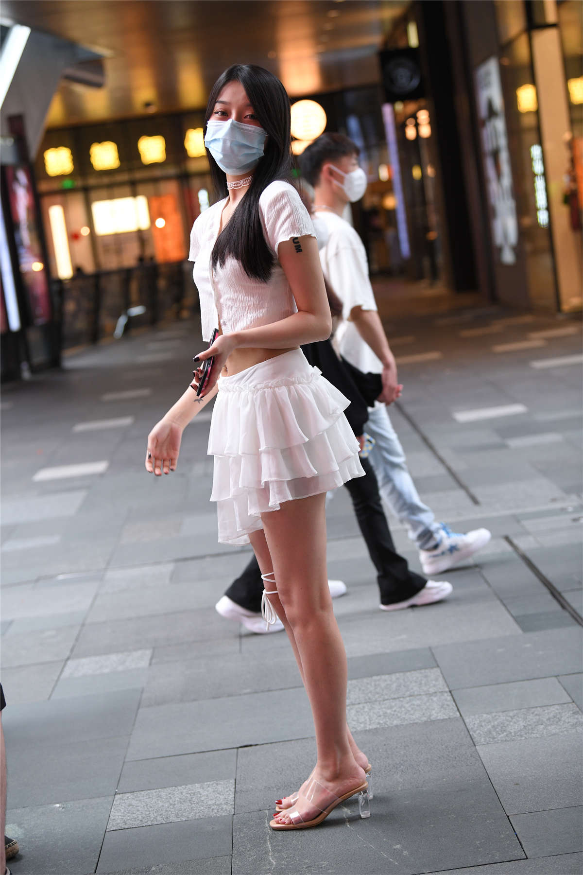 图片[2]-白色纱裙-日更街拍