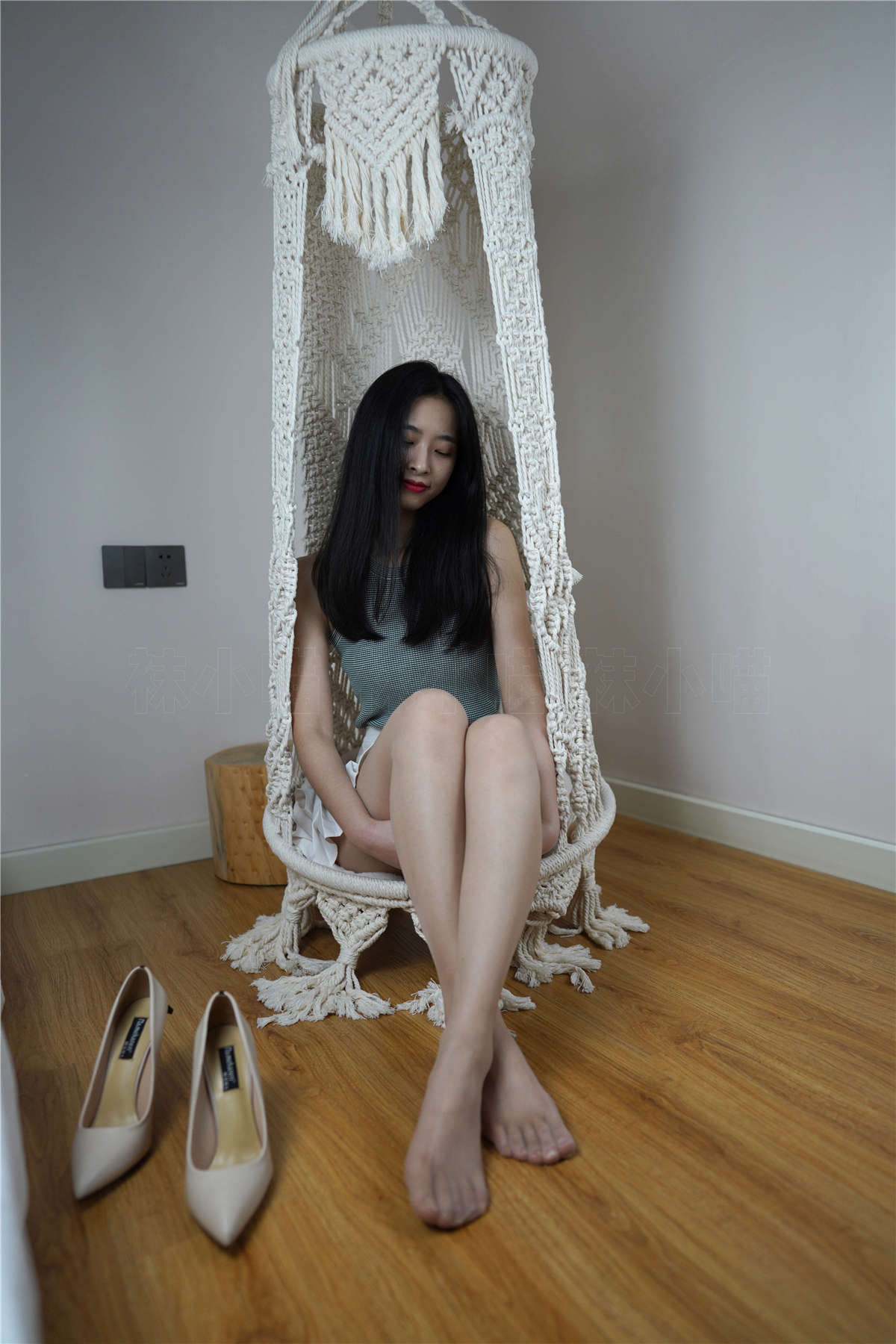 图片[2]-壹吻映画 YW016 彩彩·春绿-日更街拍