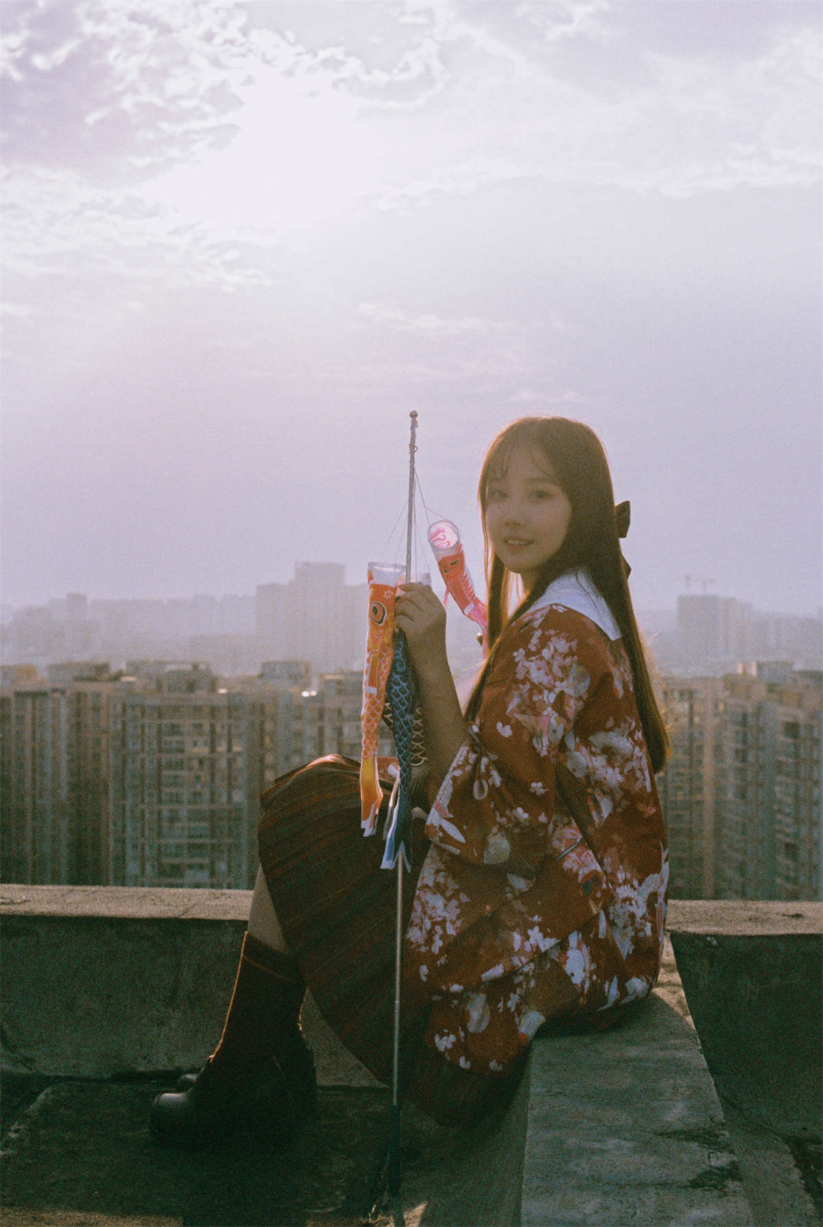 YITUYU艺图语 2025.02.21 天台日系少女 紫卿-日更街拍