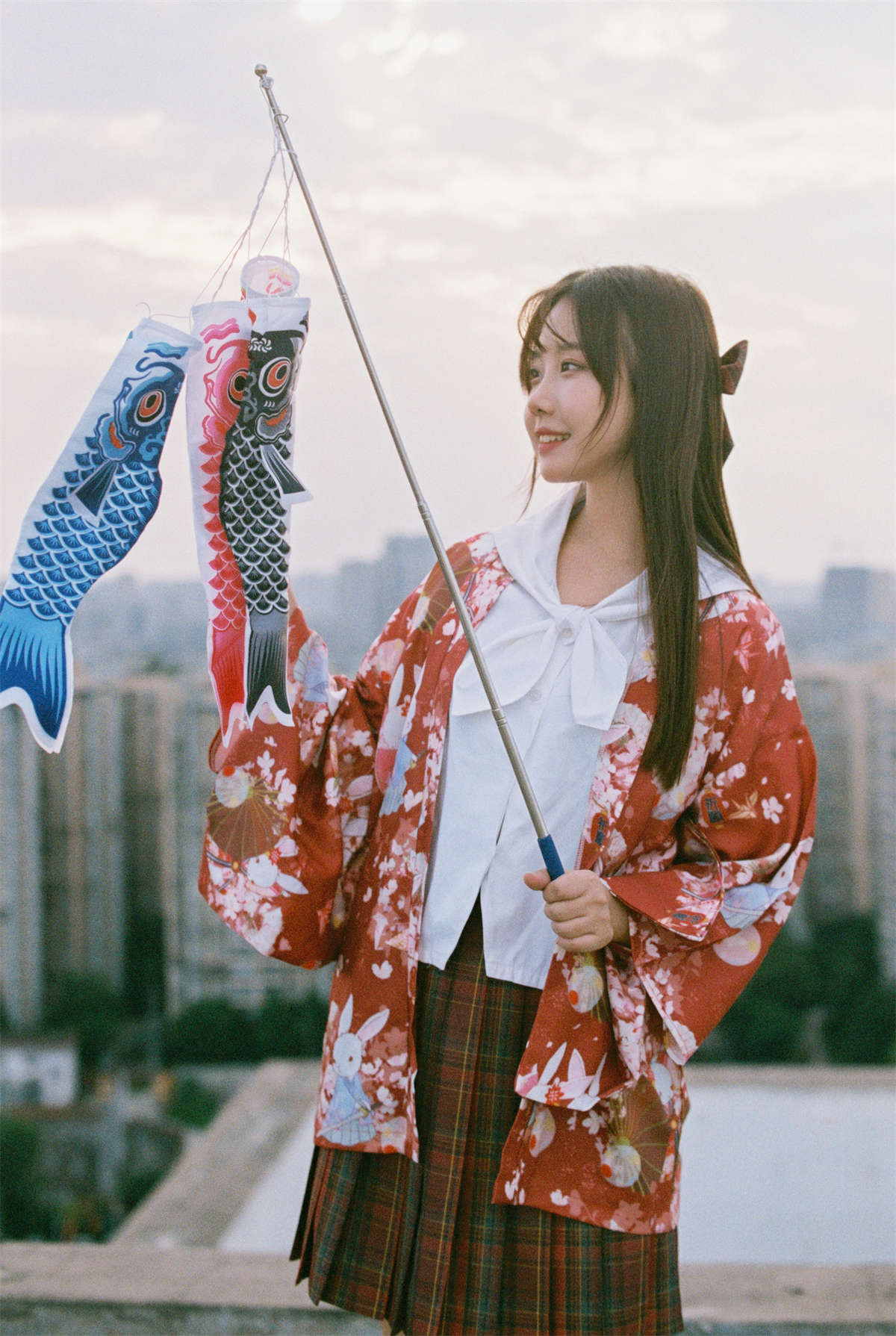 YITUYU艺图语 2025.02.21 天台日系少女 紫卿插图1