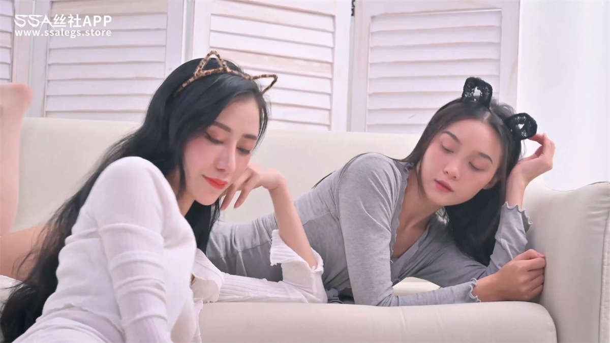 图片[2]-SSA丝社视频 NO.0078 雪儿&君君 白色丝袜-日更街拍