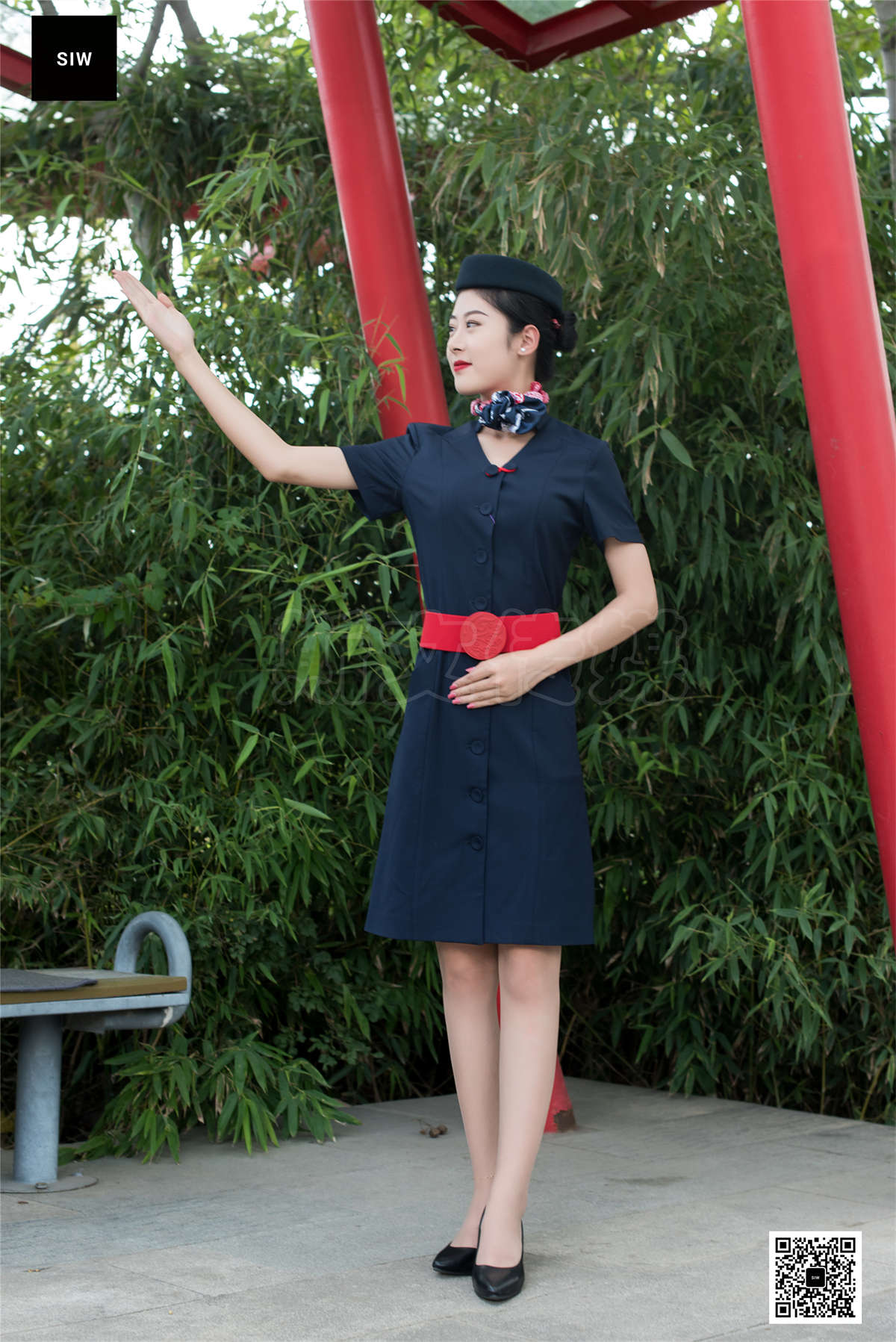 图片[2]-SIW斯文传媒 VOL.002 最美空乘PK 龙哥-日更街拍