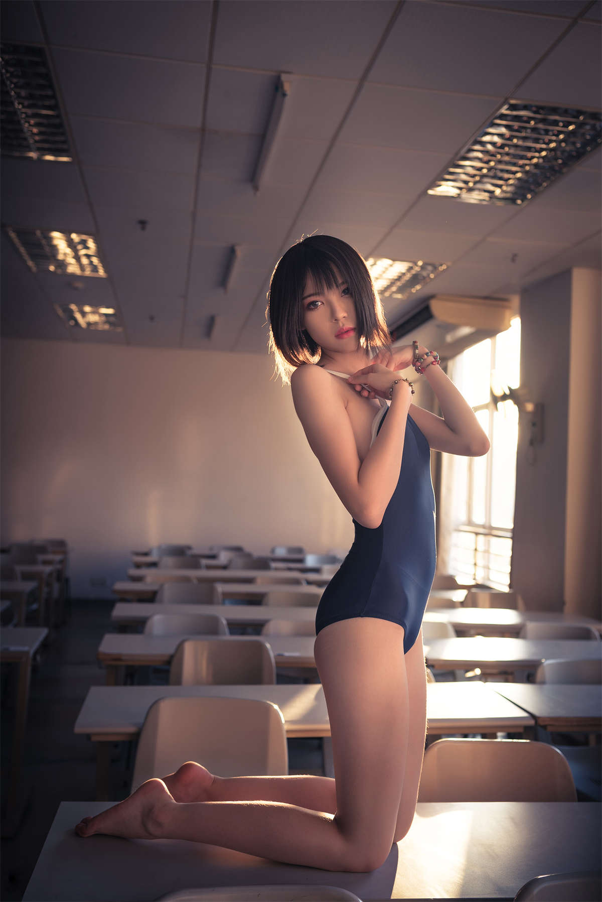 图片[2]-风之领域 NO.166 体操服少女-日更街拍