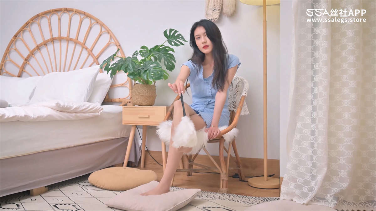 图片[2]-SSA丝社视频 NO.0115 素素 SK肉色开裆丝袜-日更街拍