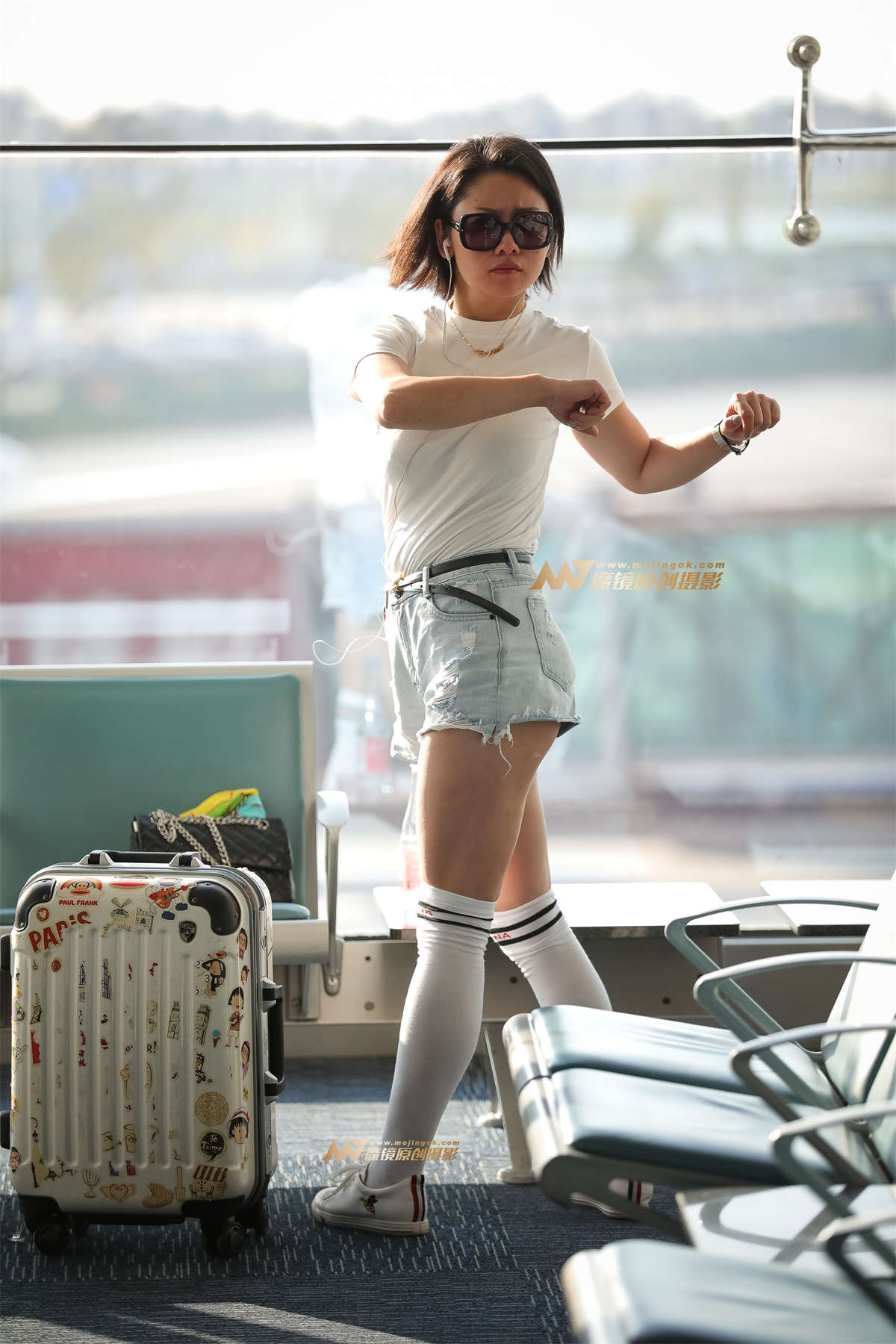 机场的邂逅-日更街拍