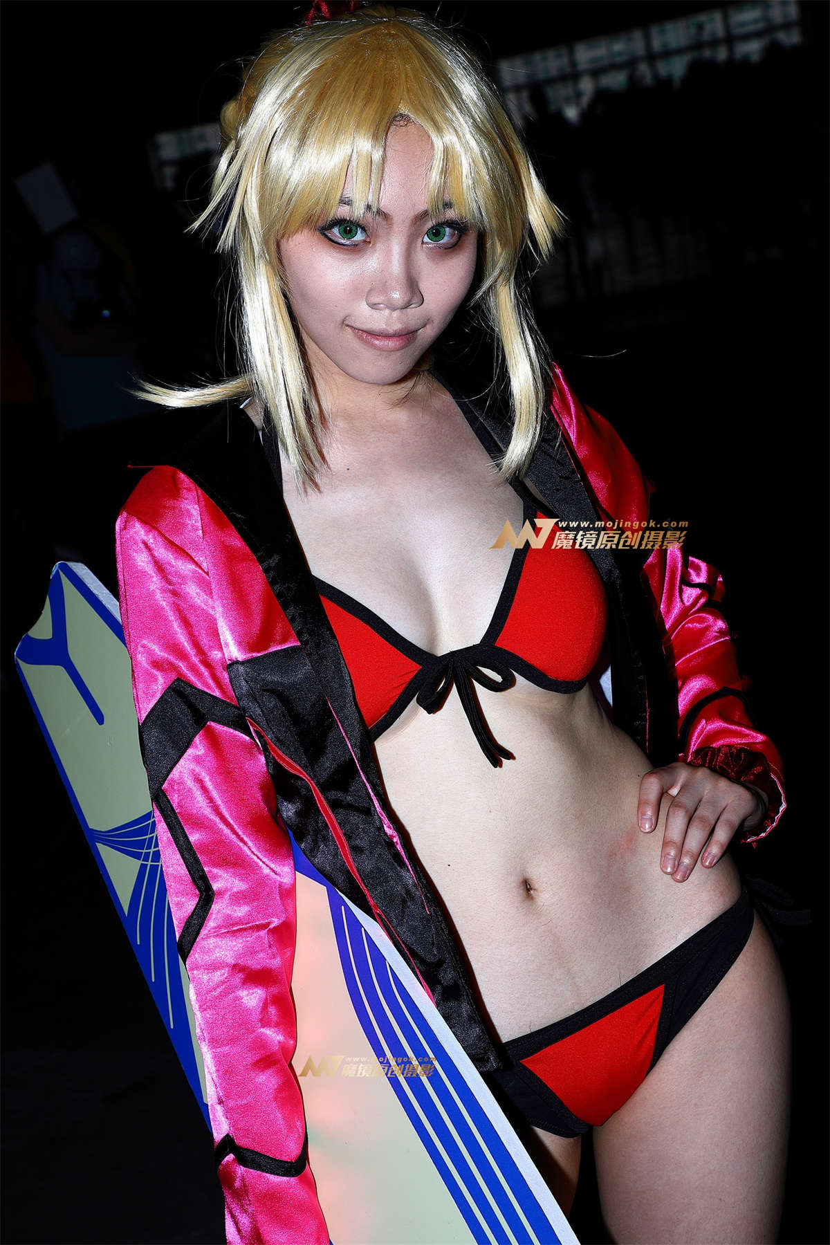 【Mark赛帖】帆板红色比基尼coser插图1