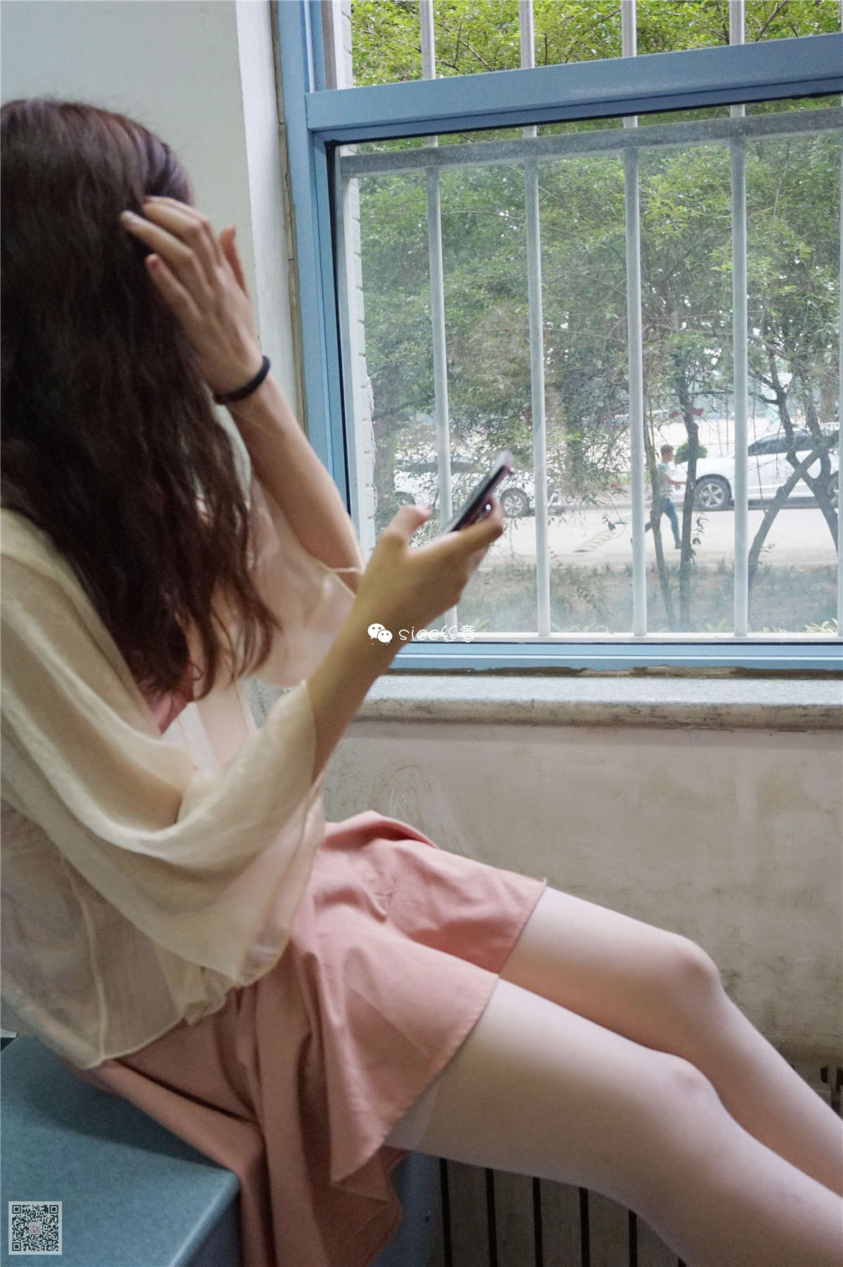 SIEE丝意 NO.164 亦心 教室里的白丝-日更街拍