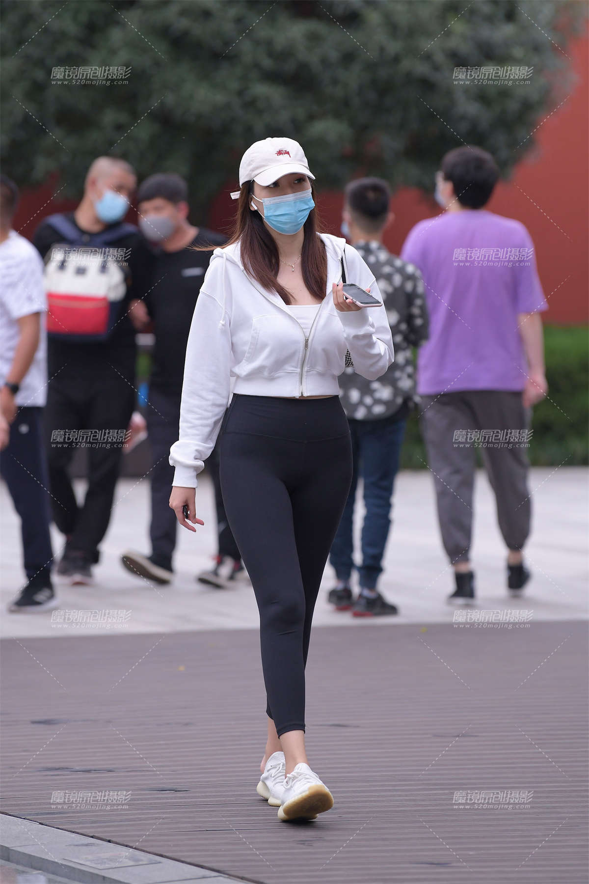 经典黑色紧身裤-日更街拍