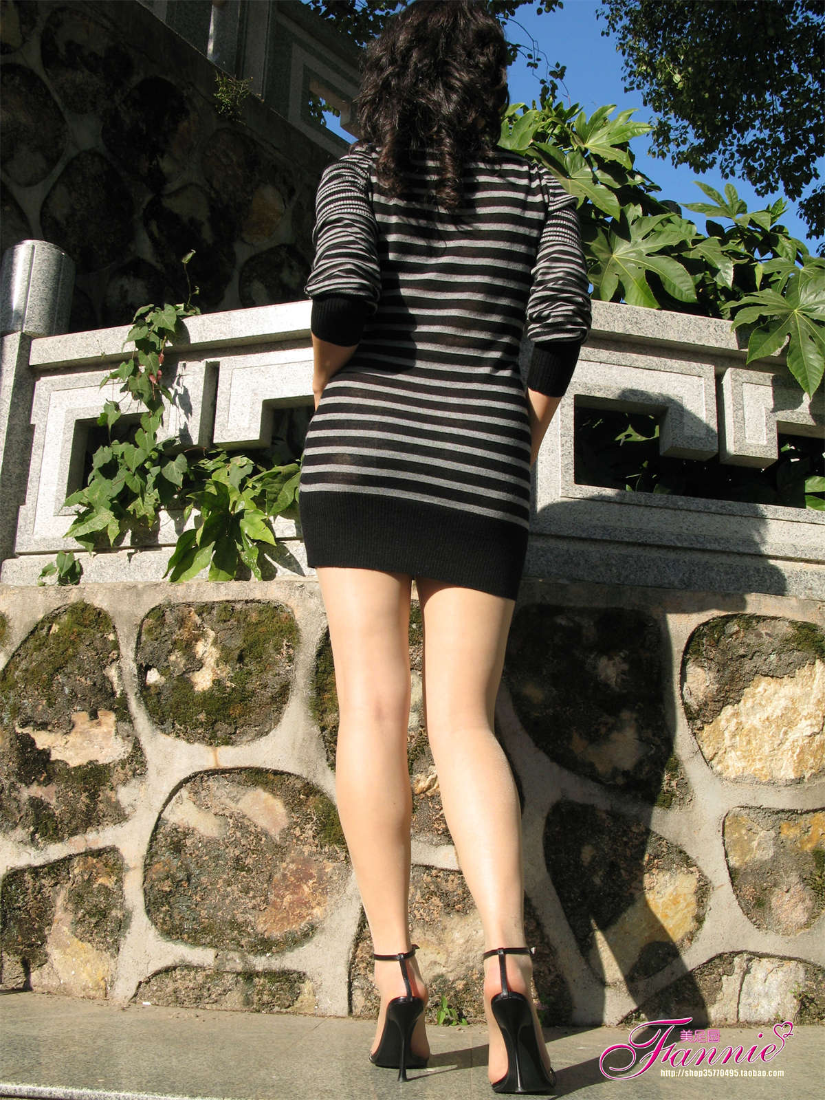 Fannie芬妮美足园NO.507 柔软阳光6 黑色高跟肉丝-日更街拍