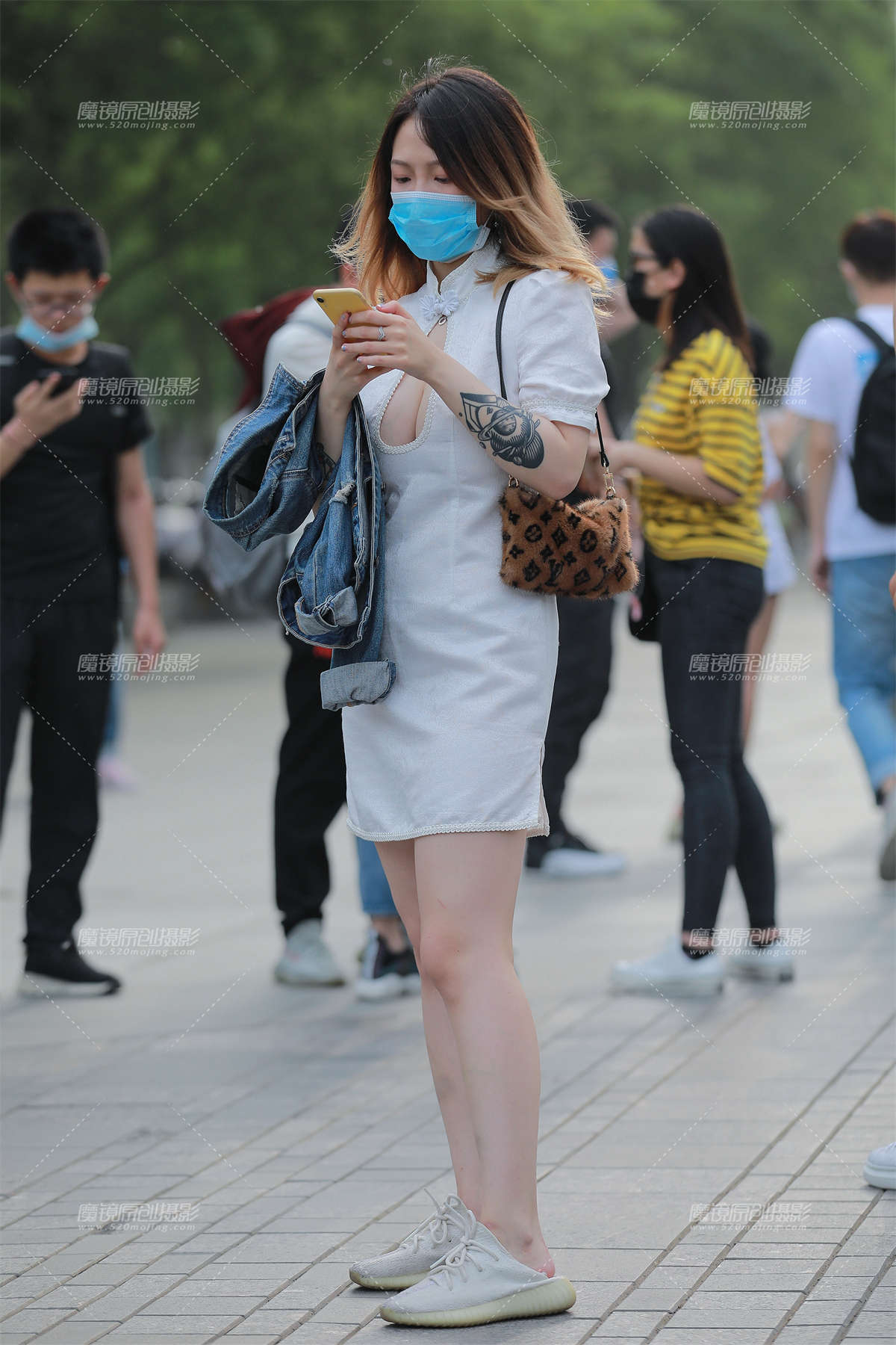 【玻璃赛帖】白色连衣裙-日更街拍