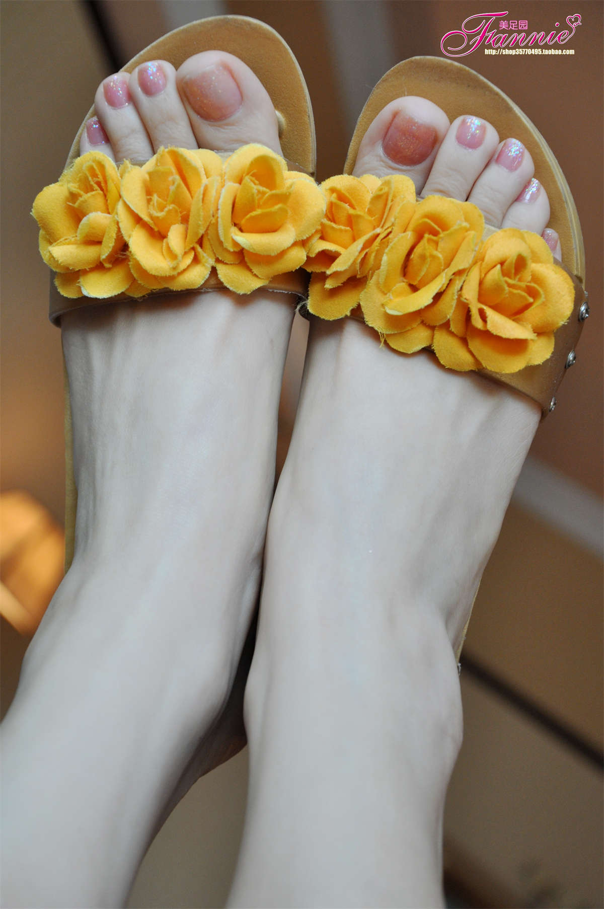 图片[2]-Fannie芬妮美足园NO.512 梦中的婚礼（黄玫瑰）-日更街拍