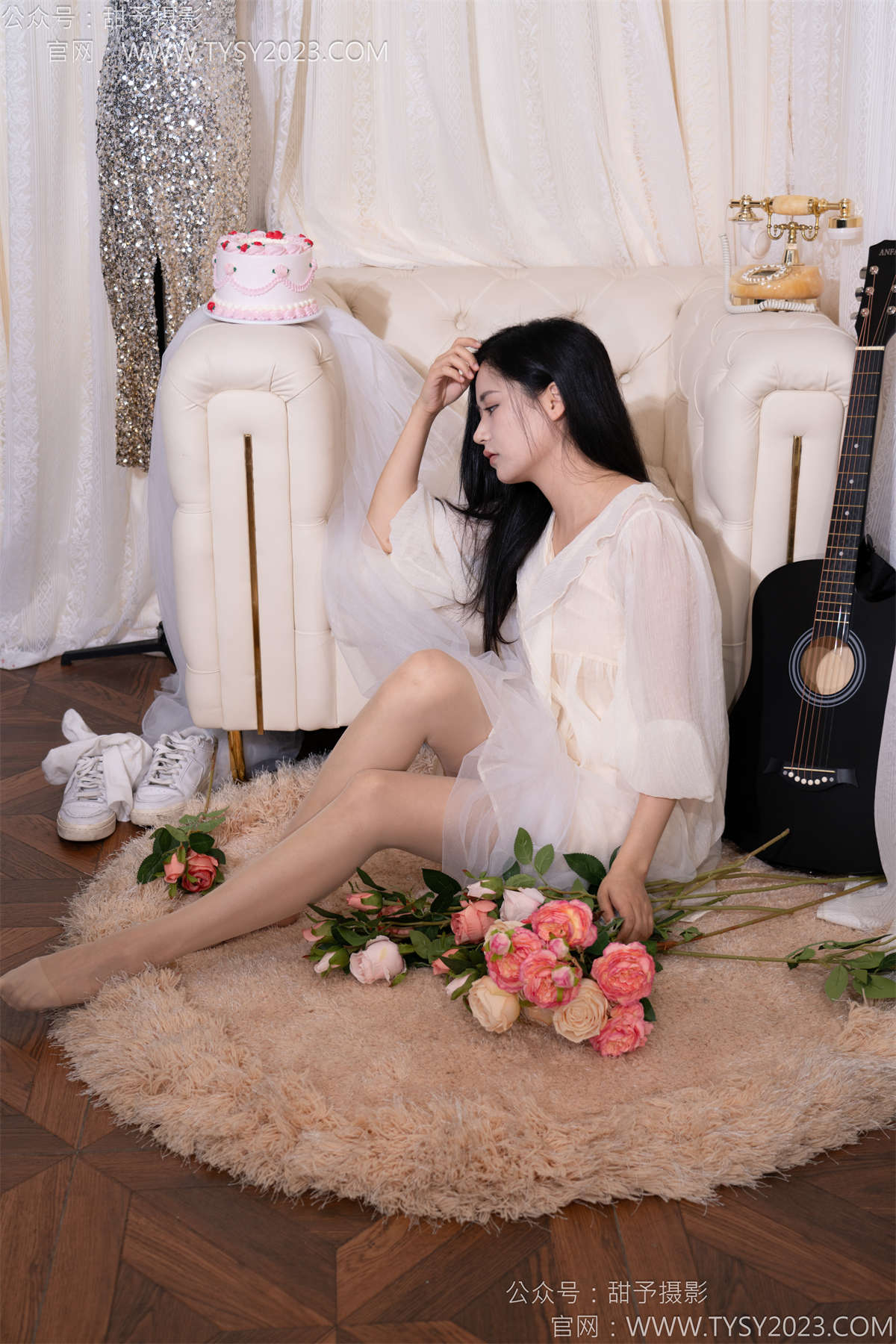 图片[2]-甜予摄影112期：澜澜-板鞋、白棉袜、肉丝 完整版-日更街拍