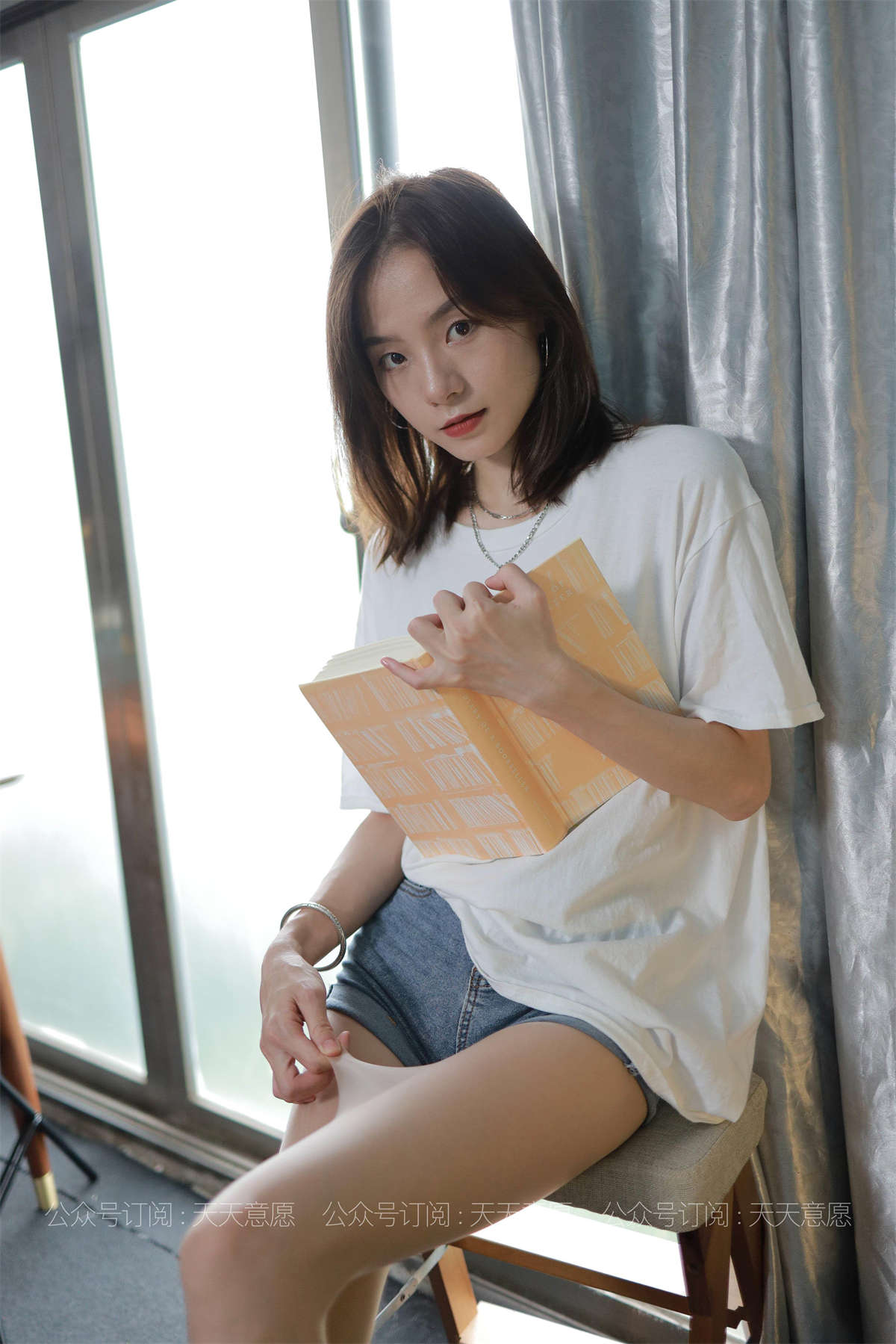 图片[2]-IESS异思趣向 丝享家878期：小六 邻家少女爱看书-日更街拍