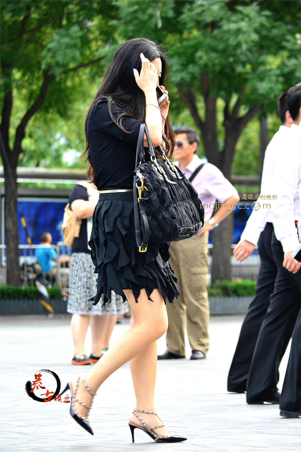 图片[2]-8-18 OL高跟成熟风韵-日更街拍