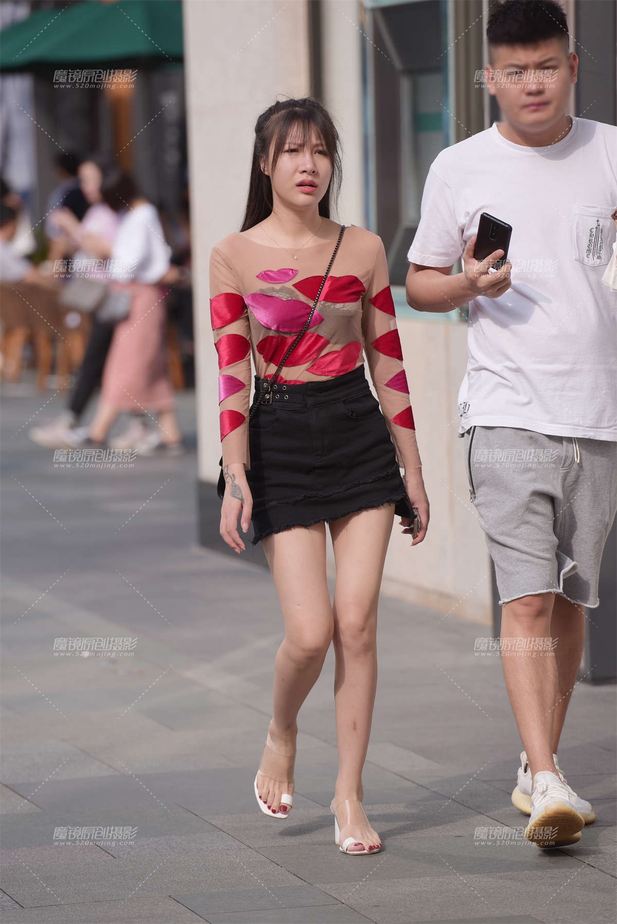 【慕容笙赛贴】高跟热裤美女-日更街拍