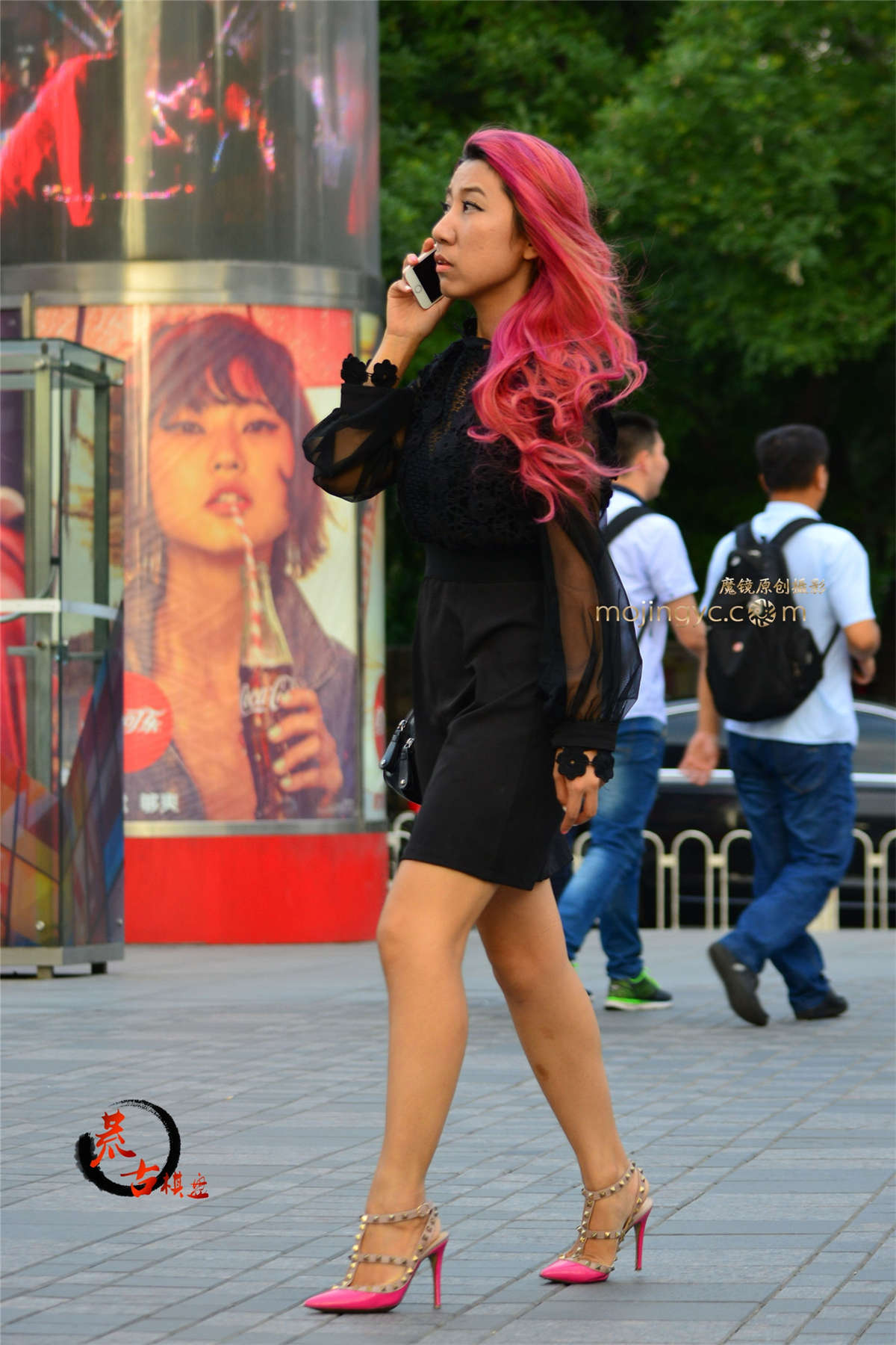 8-19 粉红秀发-日更街拍