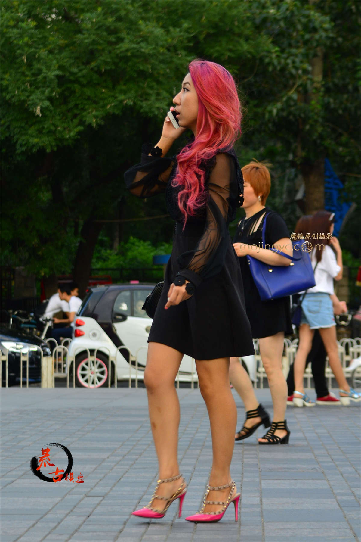 图片[2]-8-19 粉红秀发-日更街拍