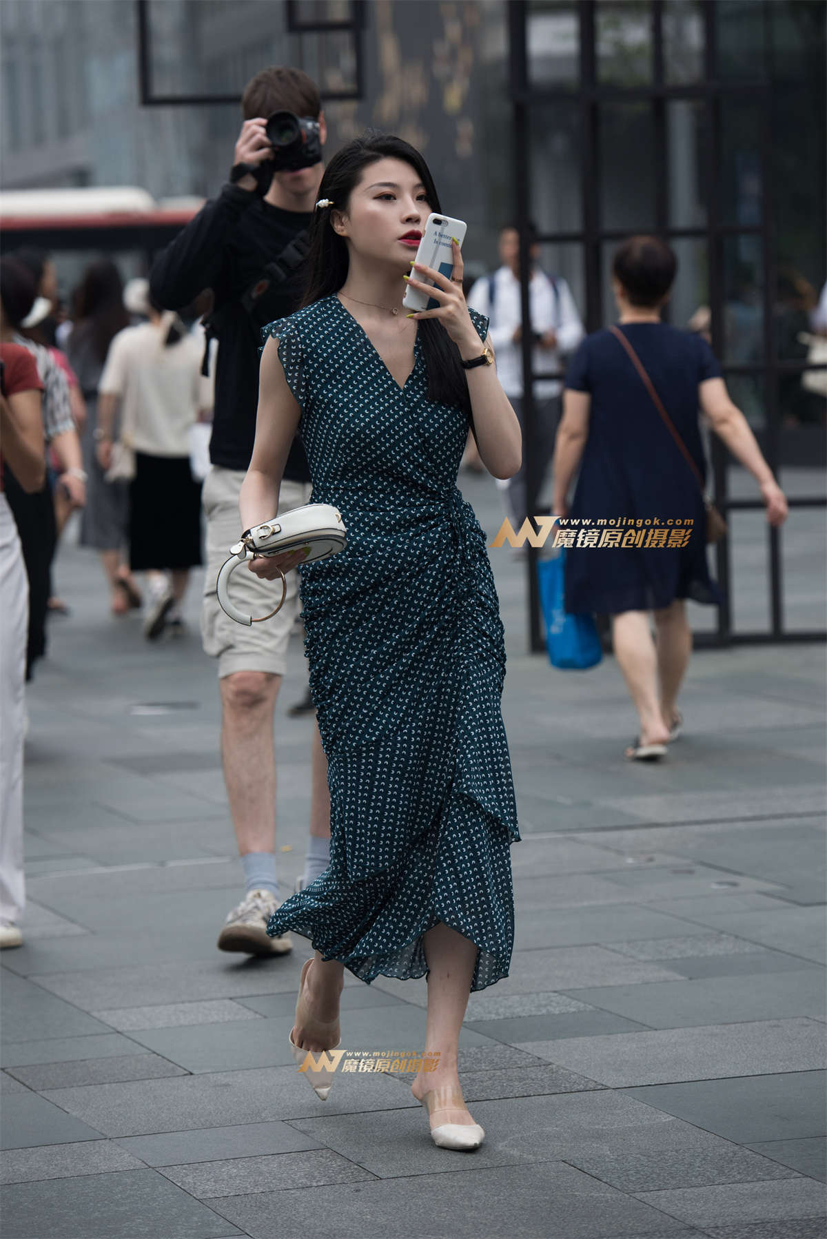 连衣裙美女-日更街拍